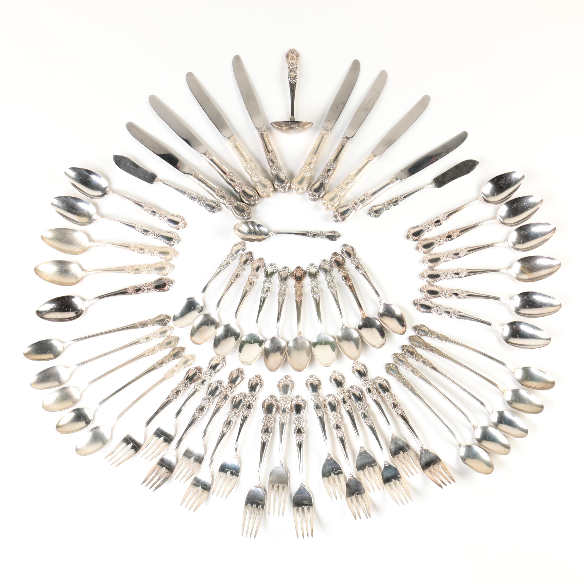 1847 Rogers Bros "Heritage" Silver Plate Flatware