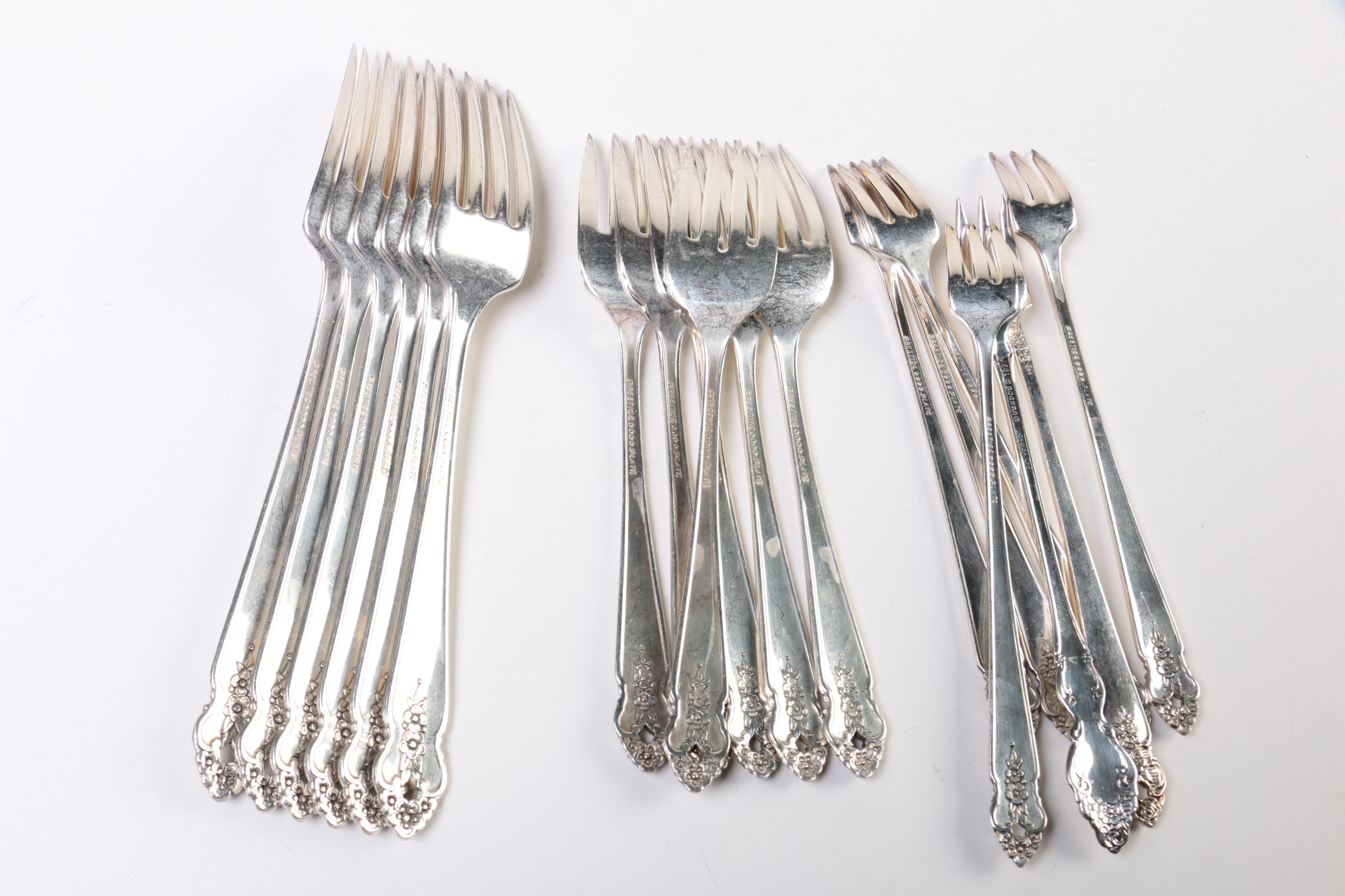 Prestige "Distinction" Silver Plate Flatware