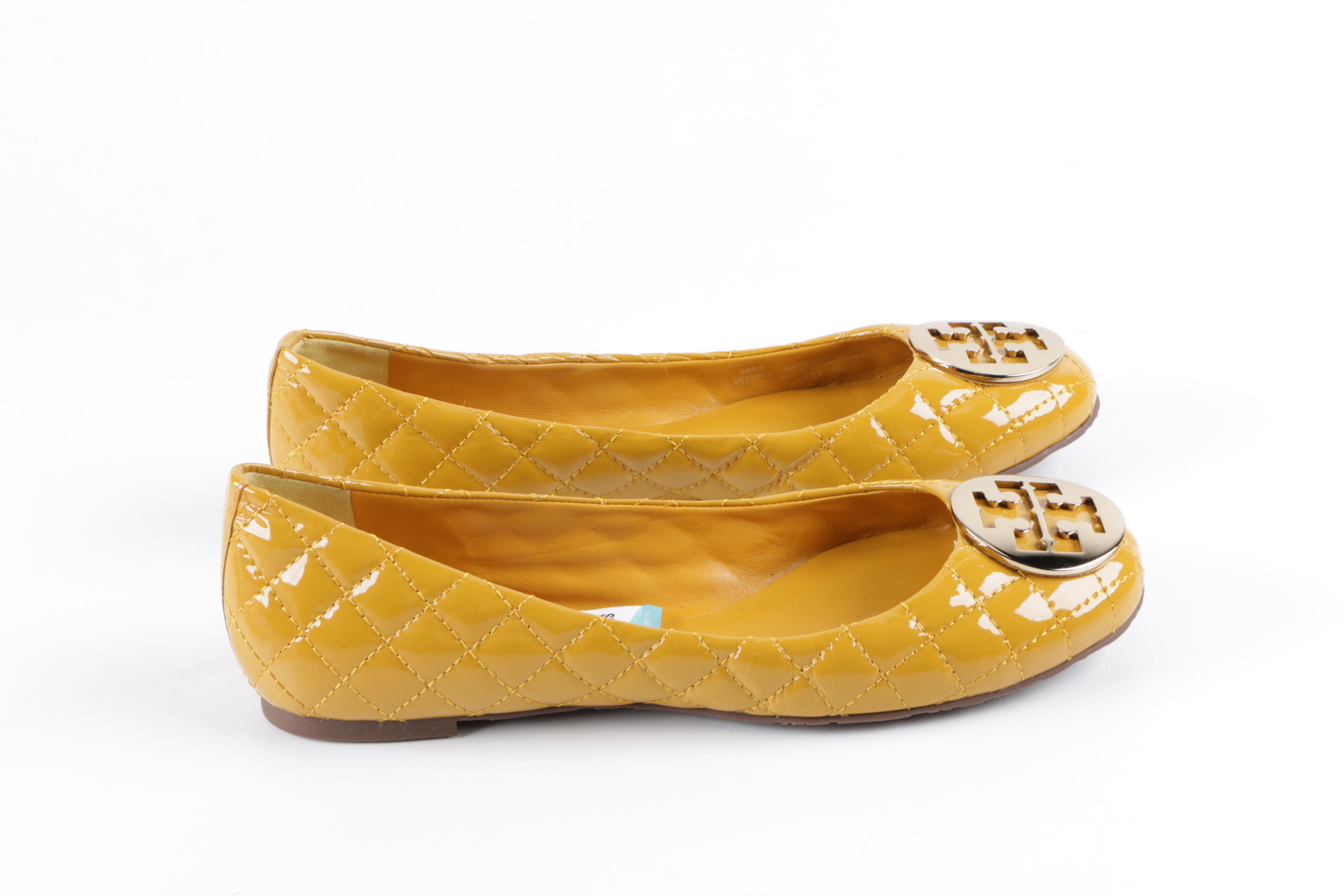 Tory Burch Floral Burch Slip-Ons and Quilted Flats