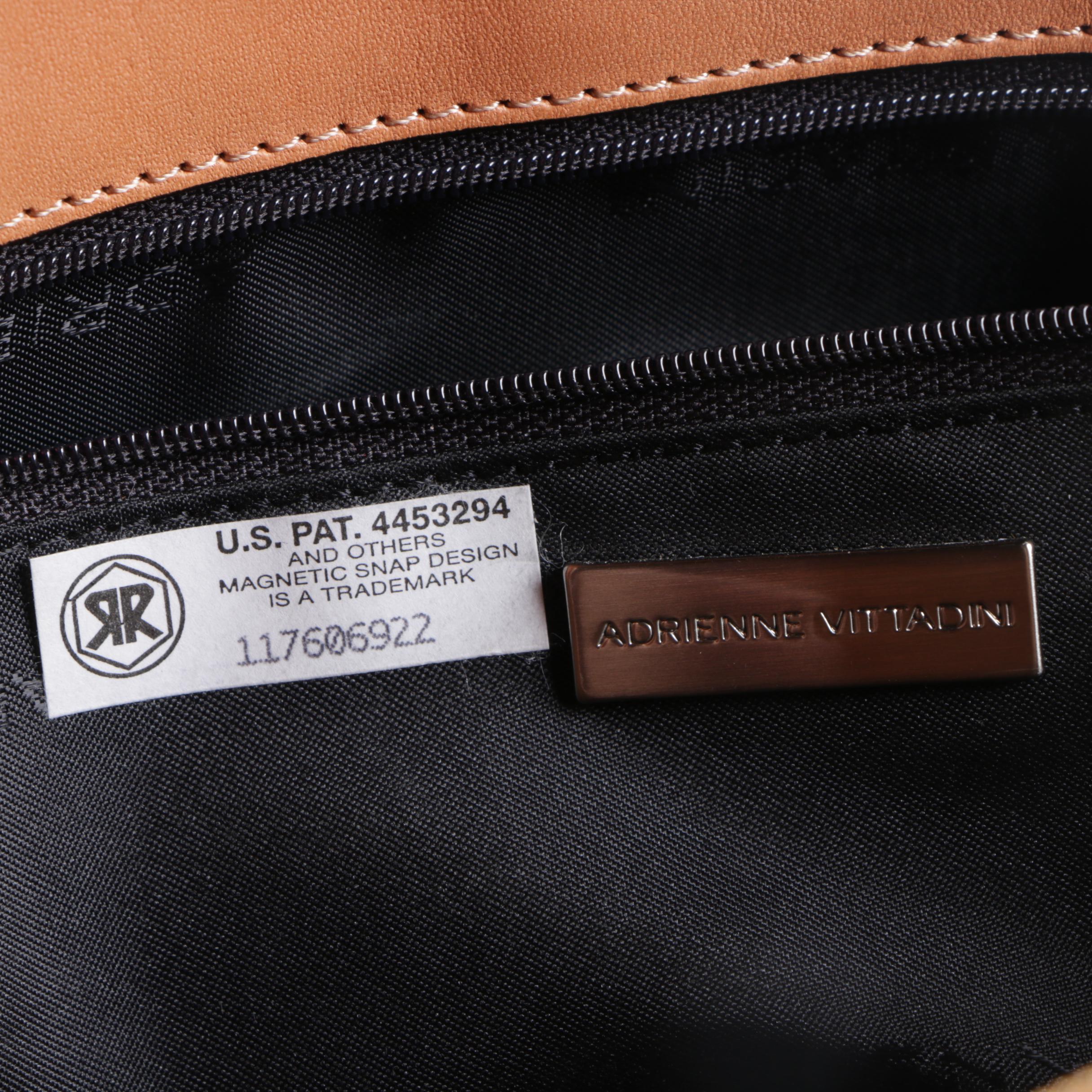 Adrienne Vittadini Perforated Leather Tote Bag