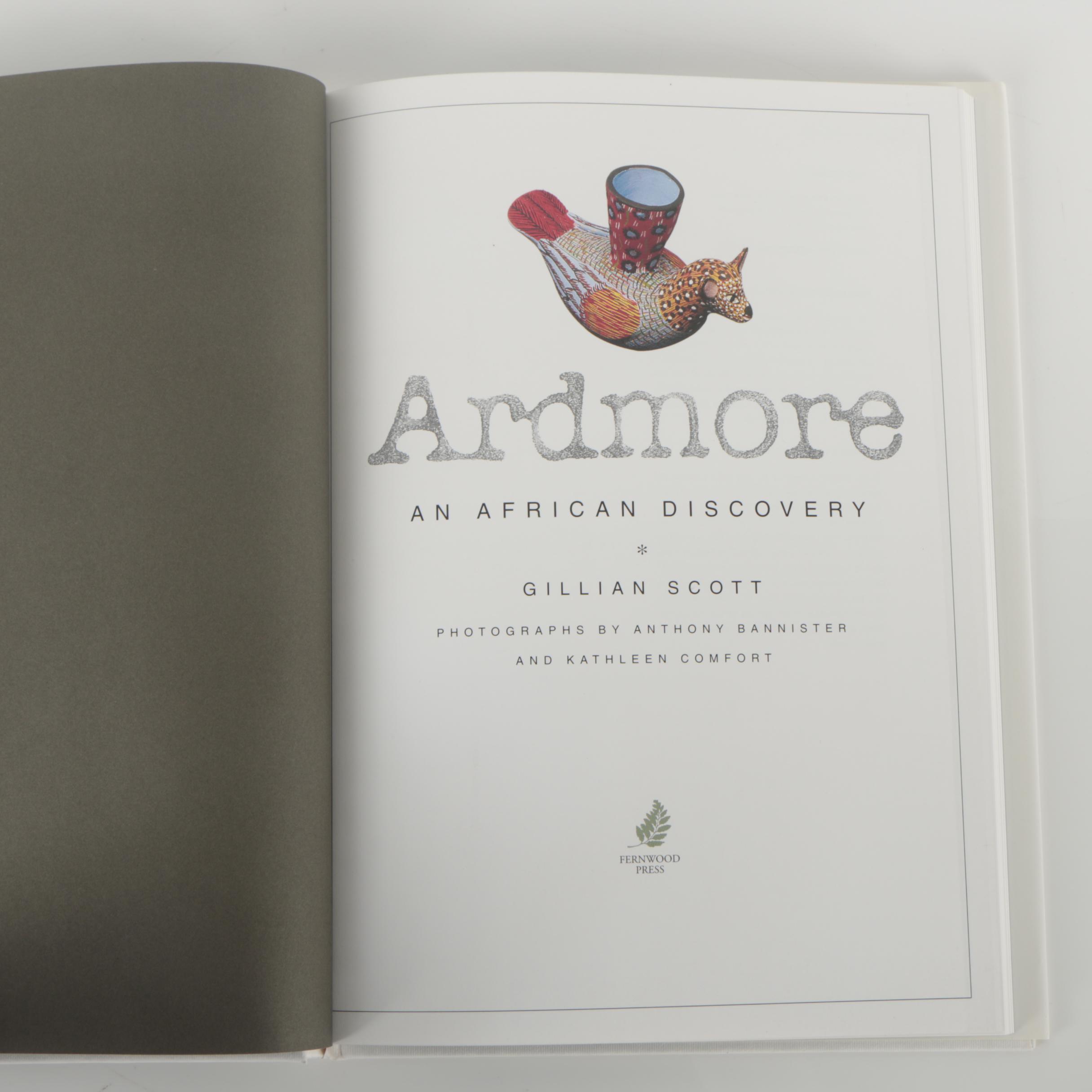 1998 "Ardmore: An African Discovery" by Gillian Scott and Signed Jar