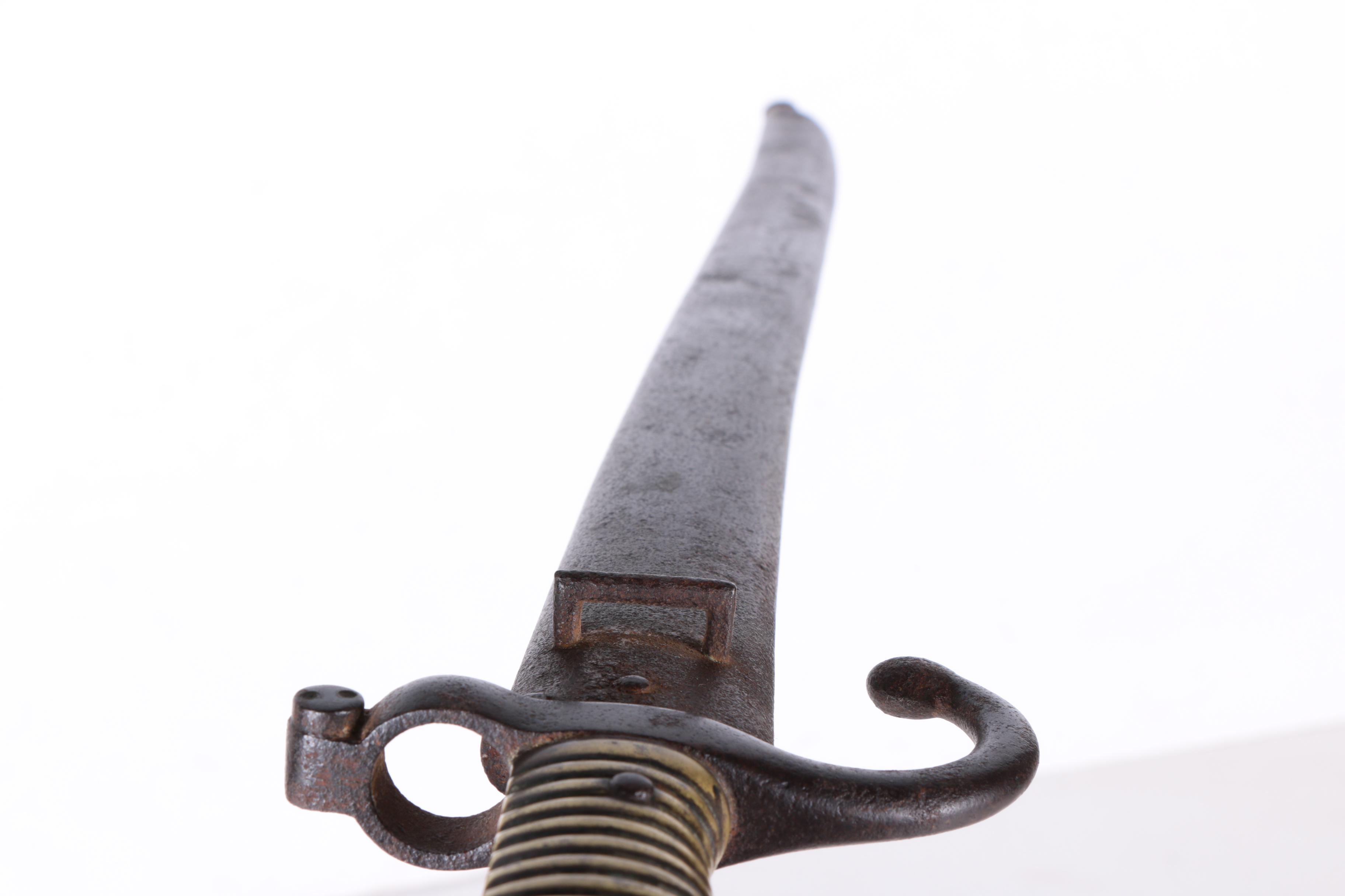 Model 1866 Yataghan Style Sword Bayonet for Chassepot Rifle