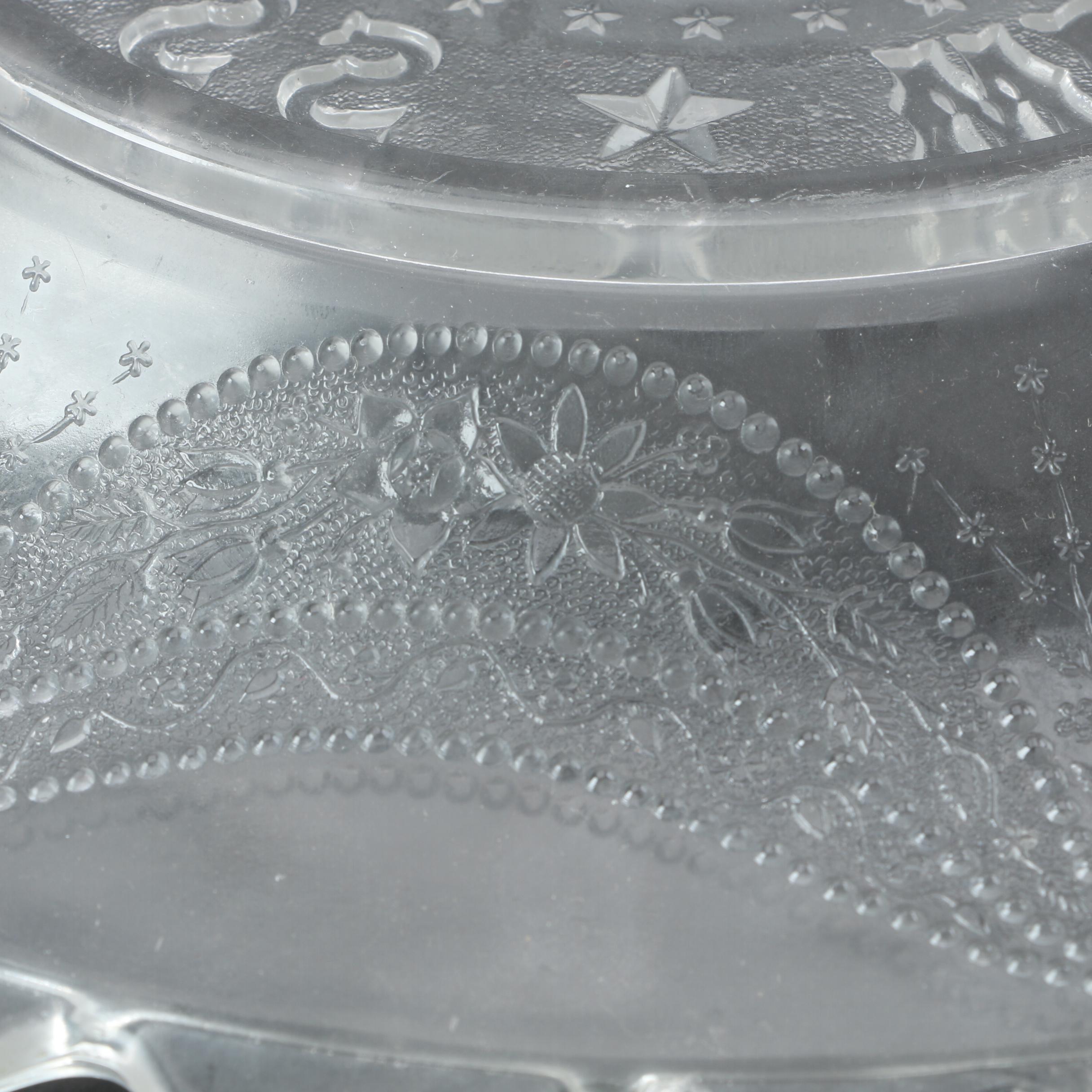 President James Garfield Memorial Plate and Glass Plates