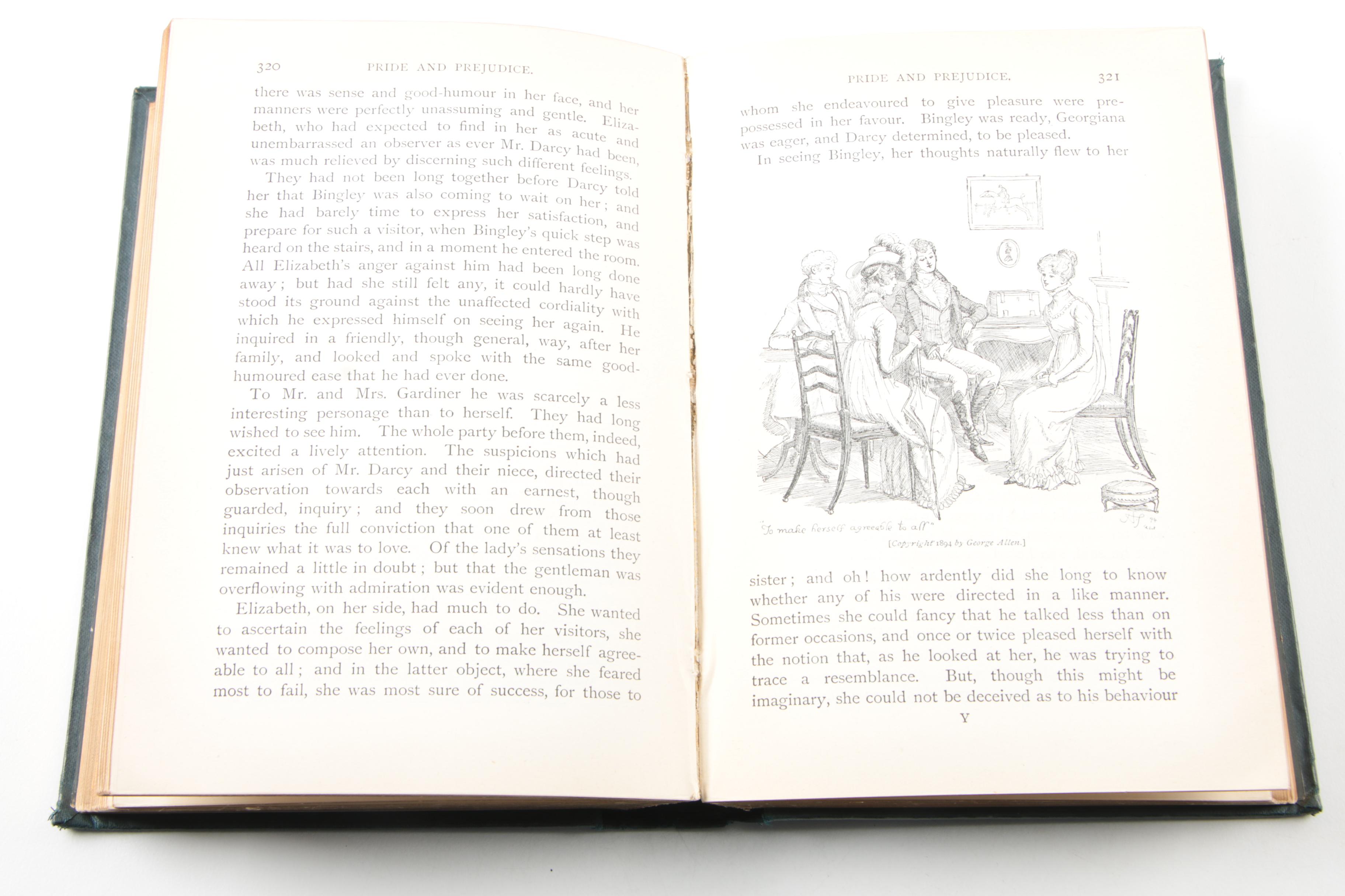 1894 "Pride and Prejudice" Illustrated by Hugh Thomson