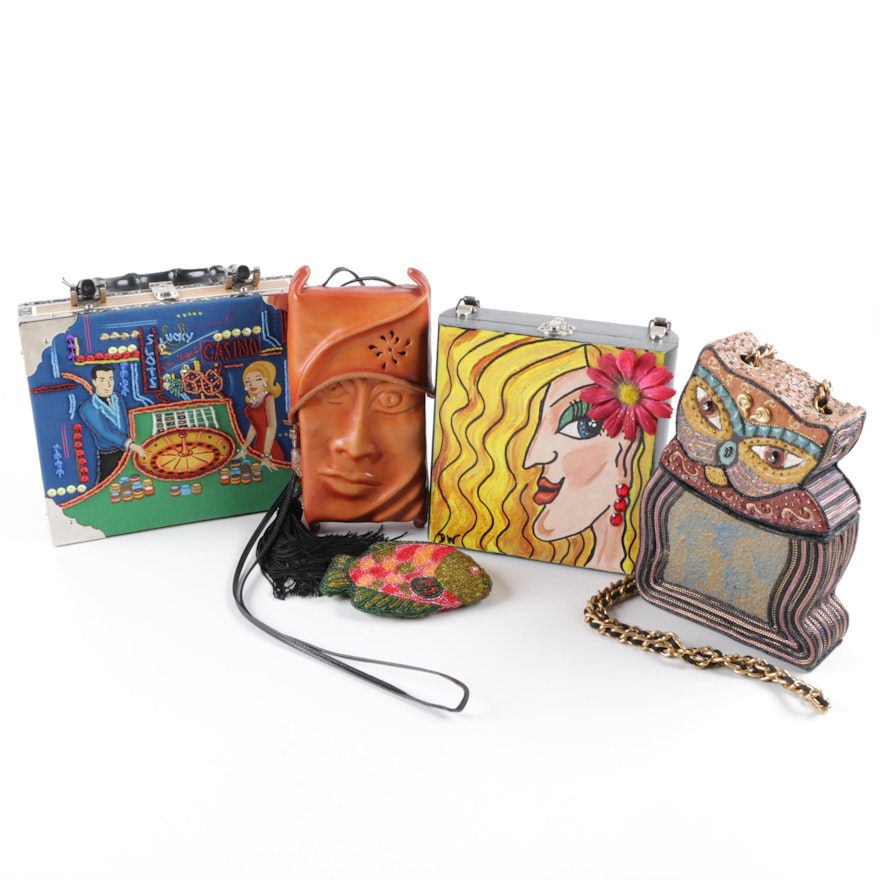 Handbags Including Handmade D. L. Einbender Wet Formed Pursona Bag