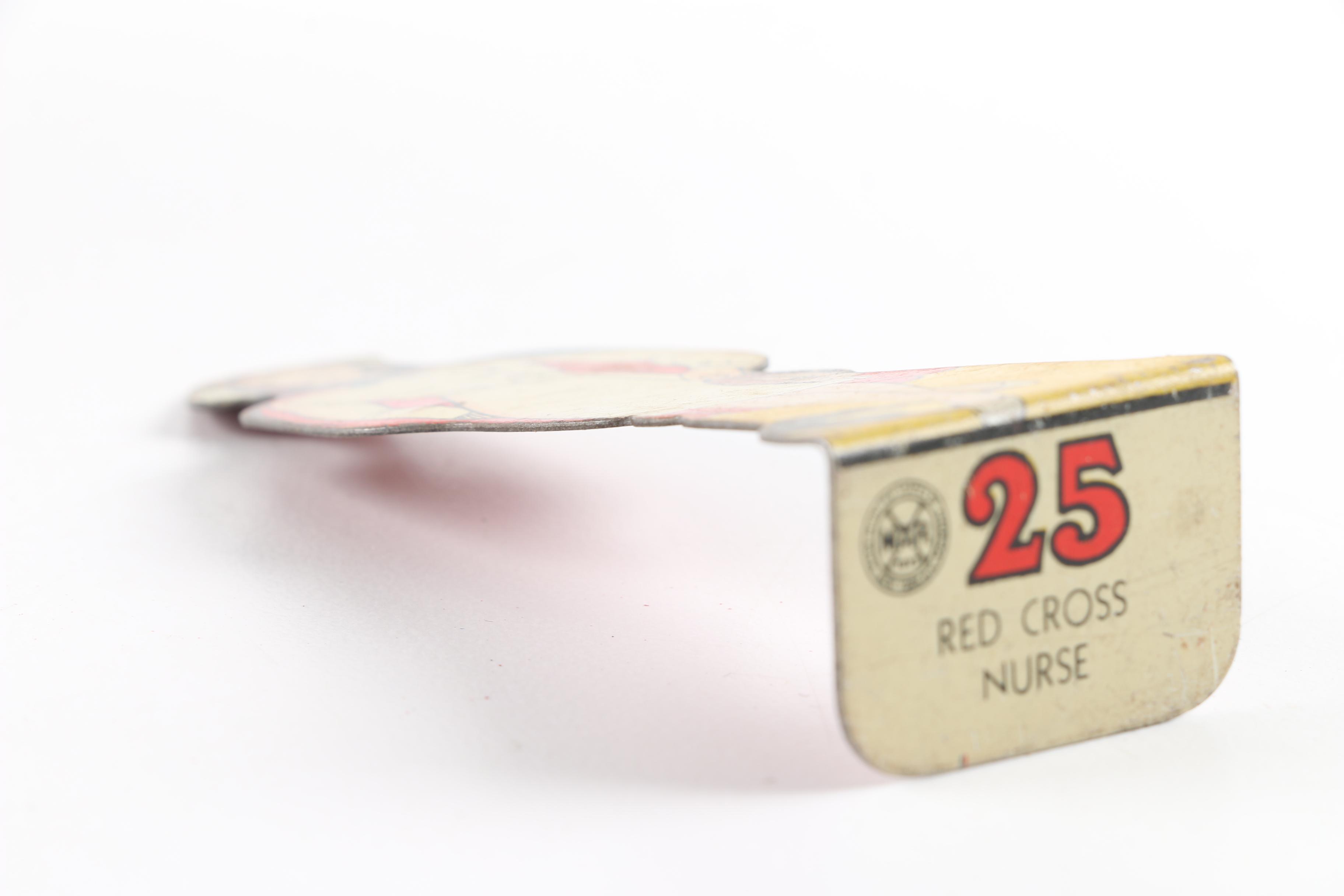 1930s Marx Tin WWI Military Figures and Rapid Fire Toy Cannon