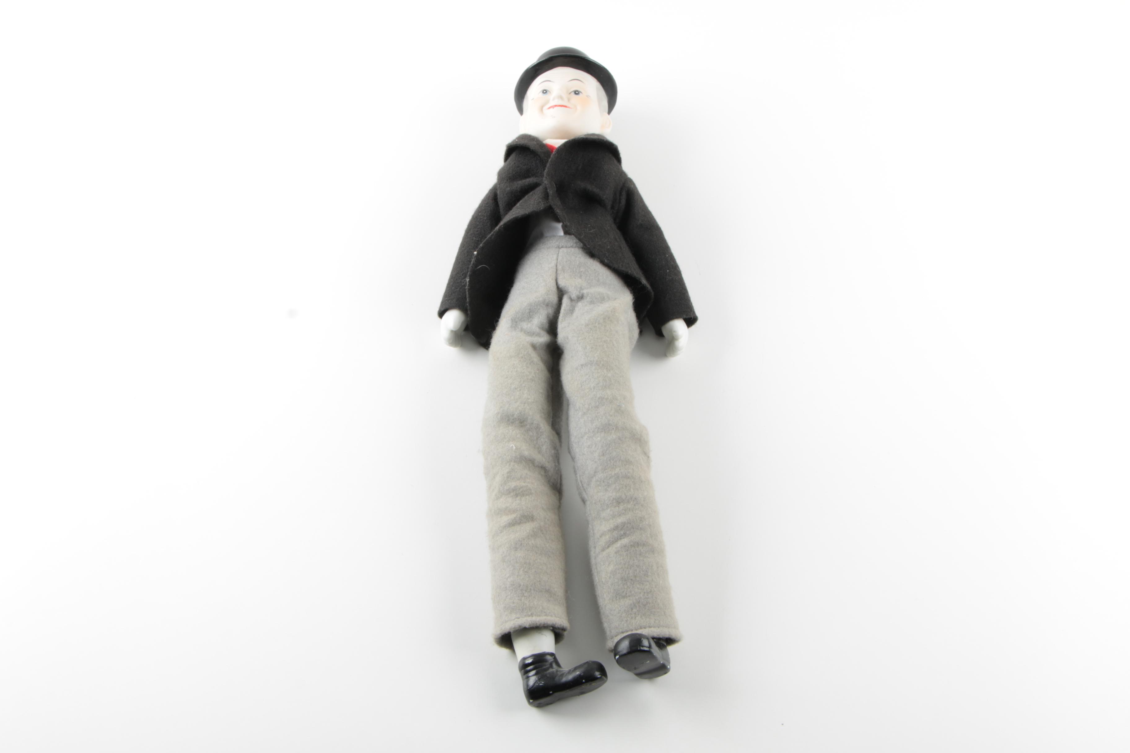 Vintage "Laurel and Hardy" Porcelain Dolls