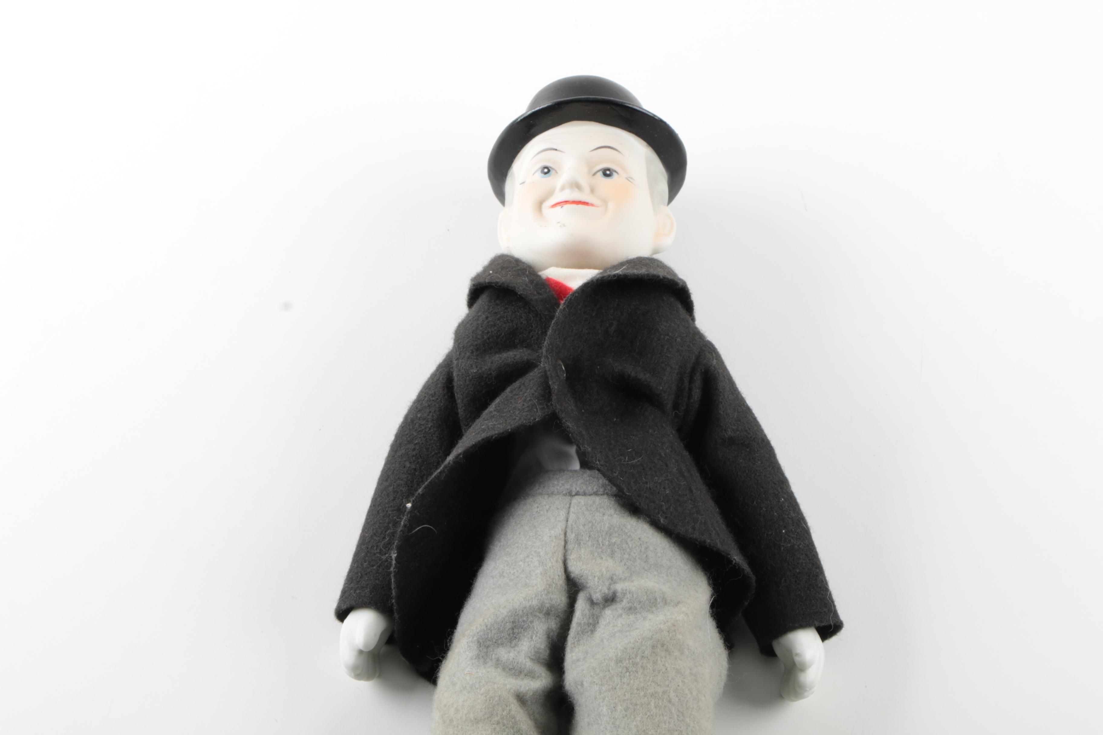 Vintage "Laurel and Hardy" Porcelain Dolls