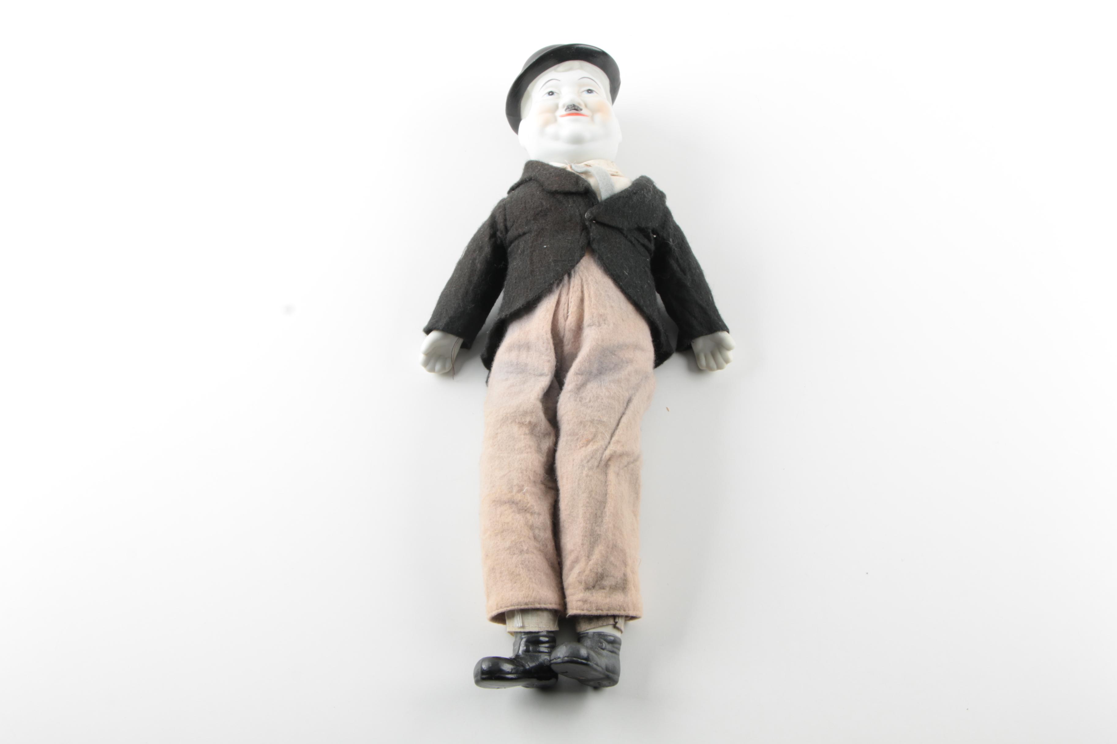 Vintage "Laurel and Hardy" Porcelain Dolls