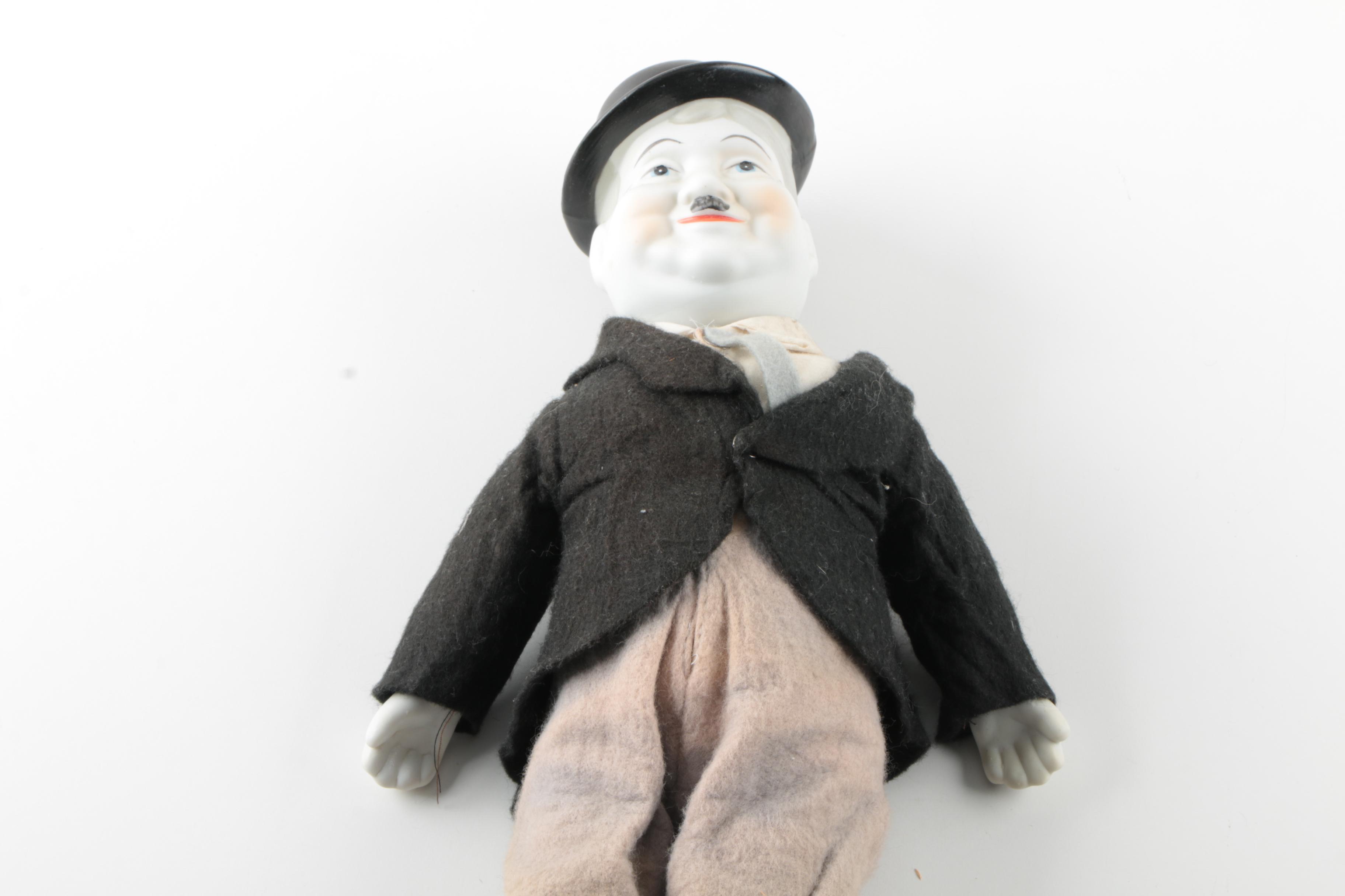 Vintage "Laurel and Hardy" Porcelain Dolls