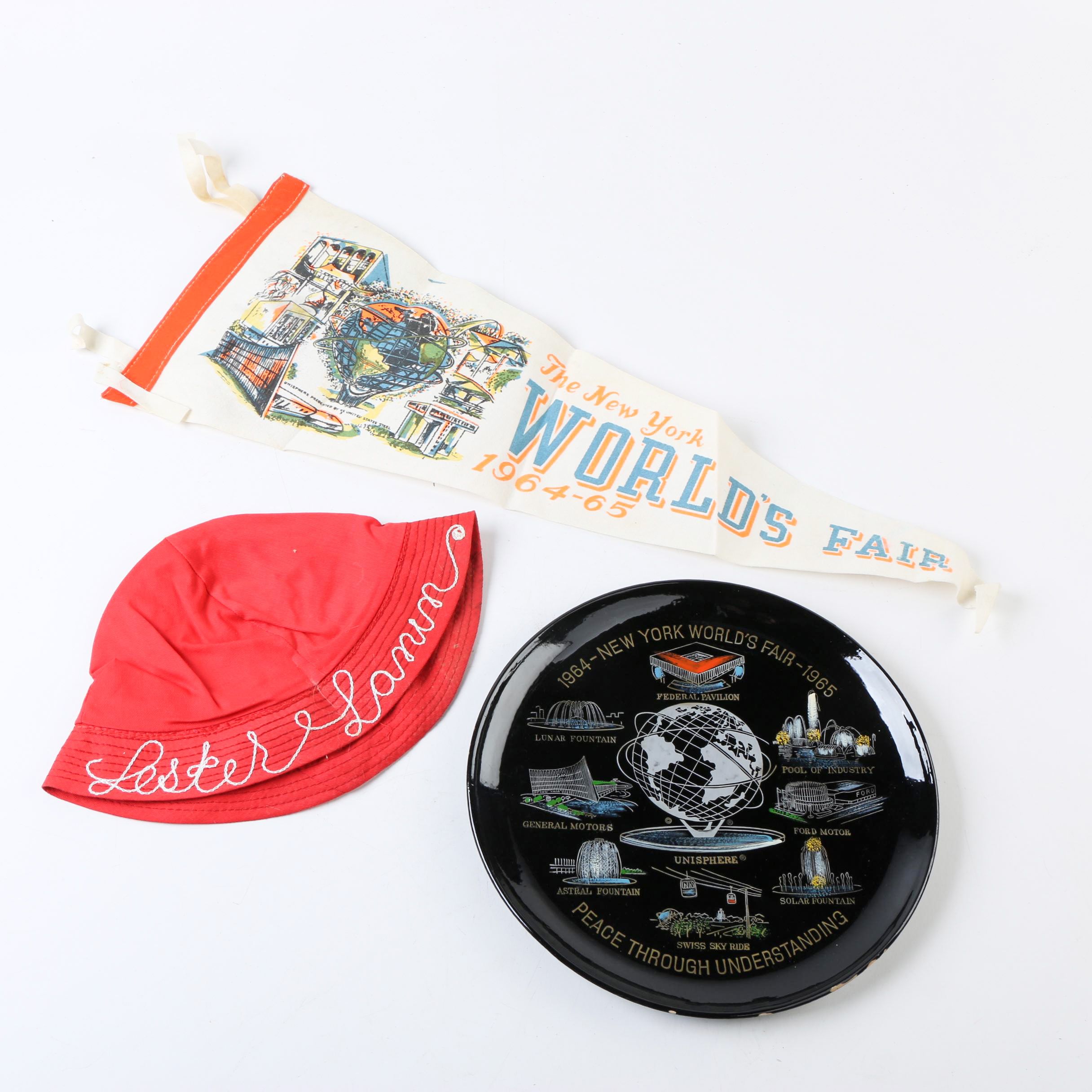 1964-65 New York World's Fair Memorabilia And Lester Lanin Hat