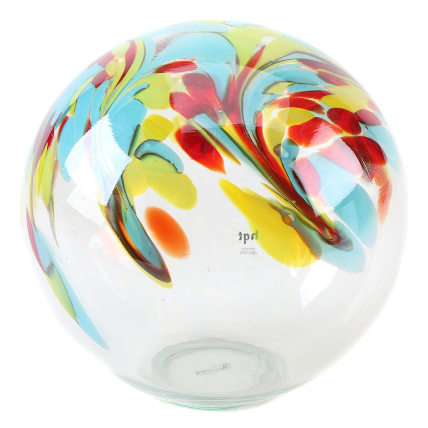 Blown Art Glass Sphere