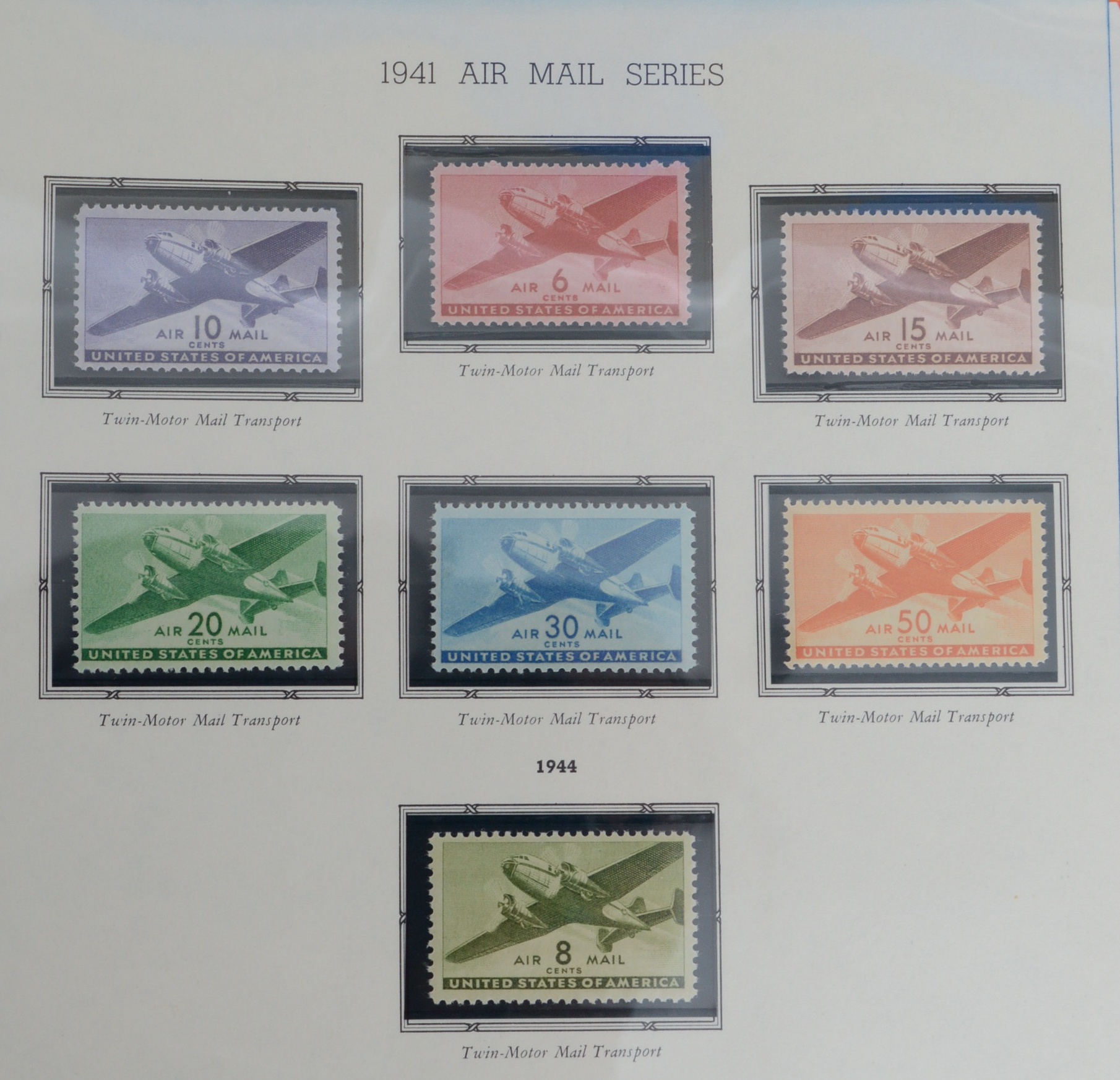 United States Air Mail Stamp Collection