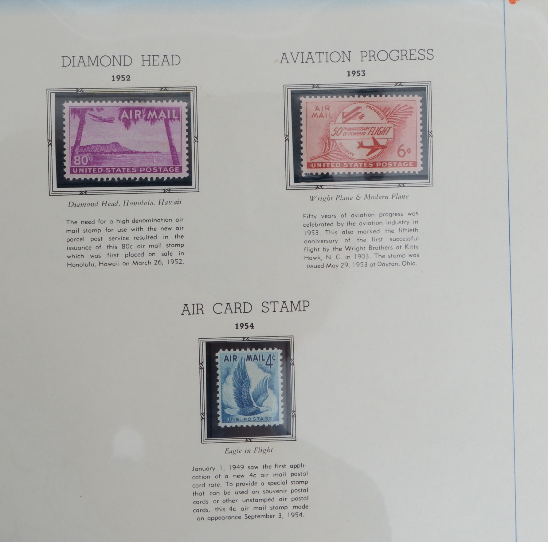 United States Air Mail Stamp Collection