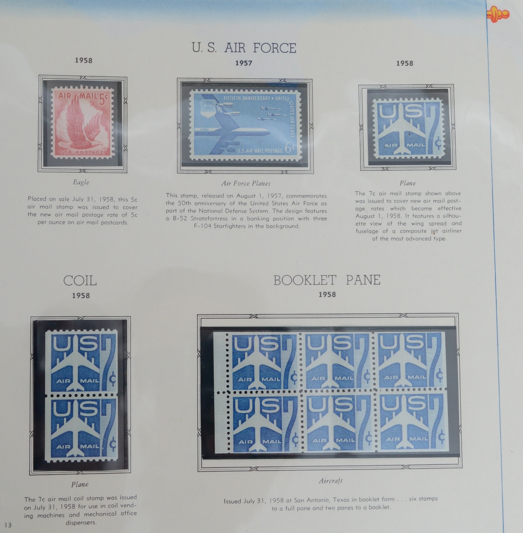United States Air Mail Stamp Collection