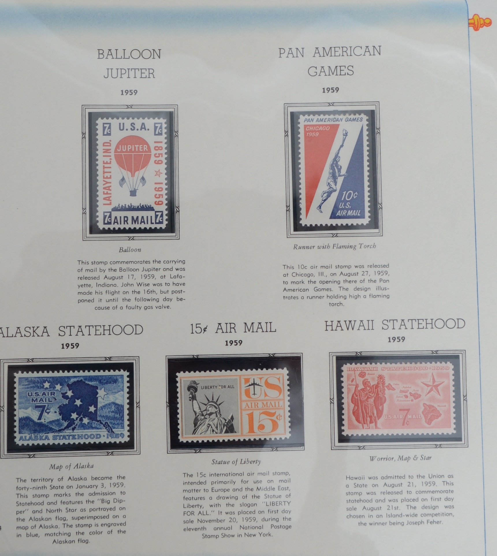 United States Air Mail Stamp Collection