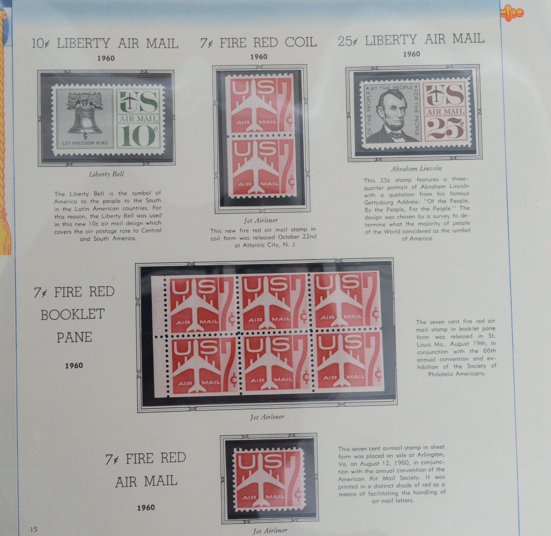 United States Air Mail Stamp Collection