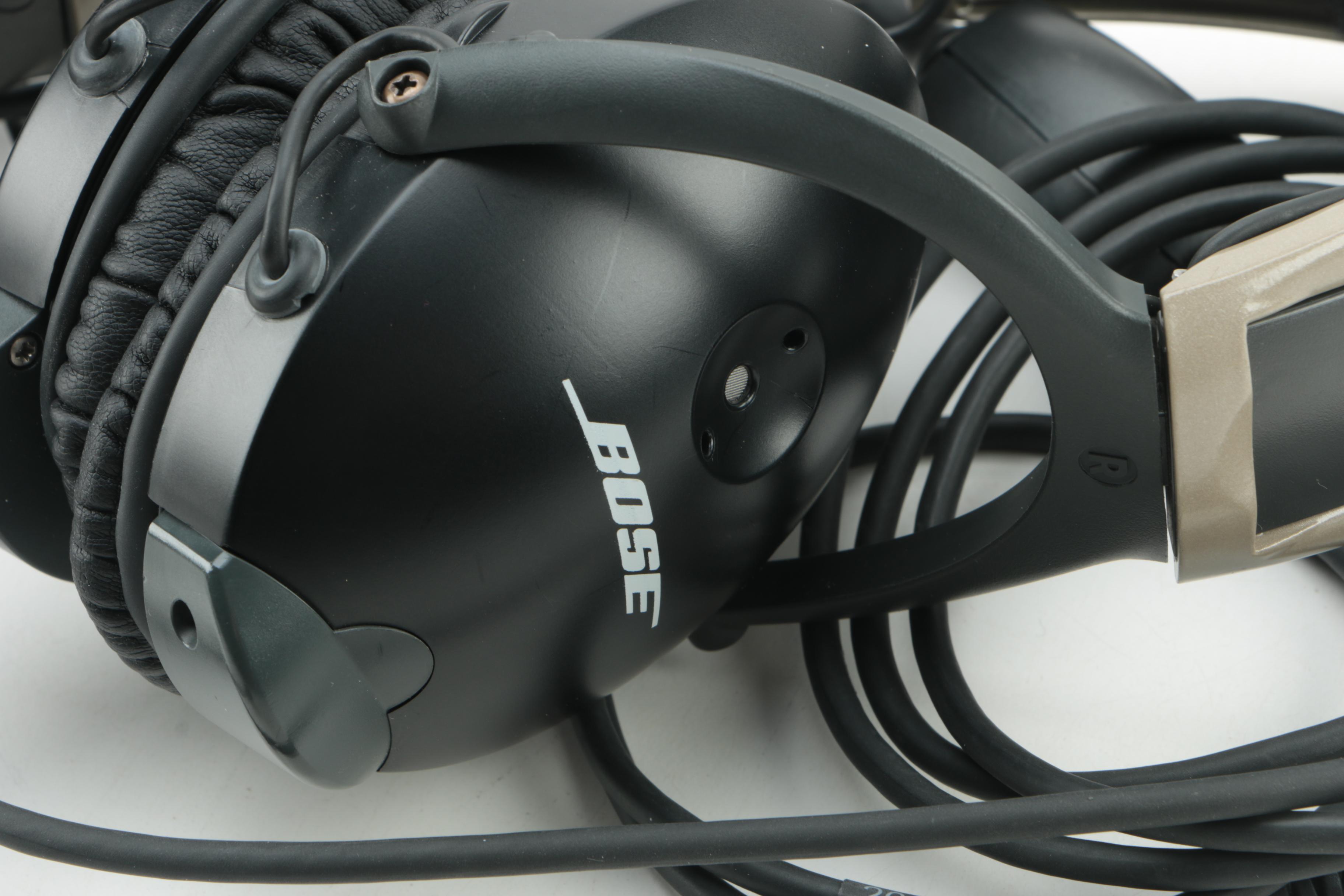 Bose Aviation Headphones with Bilsom Noise-Cancelling Earmuffs