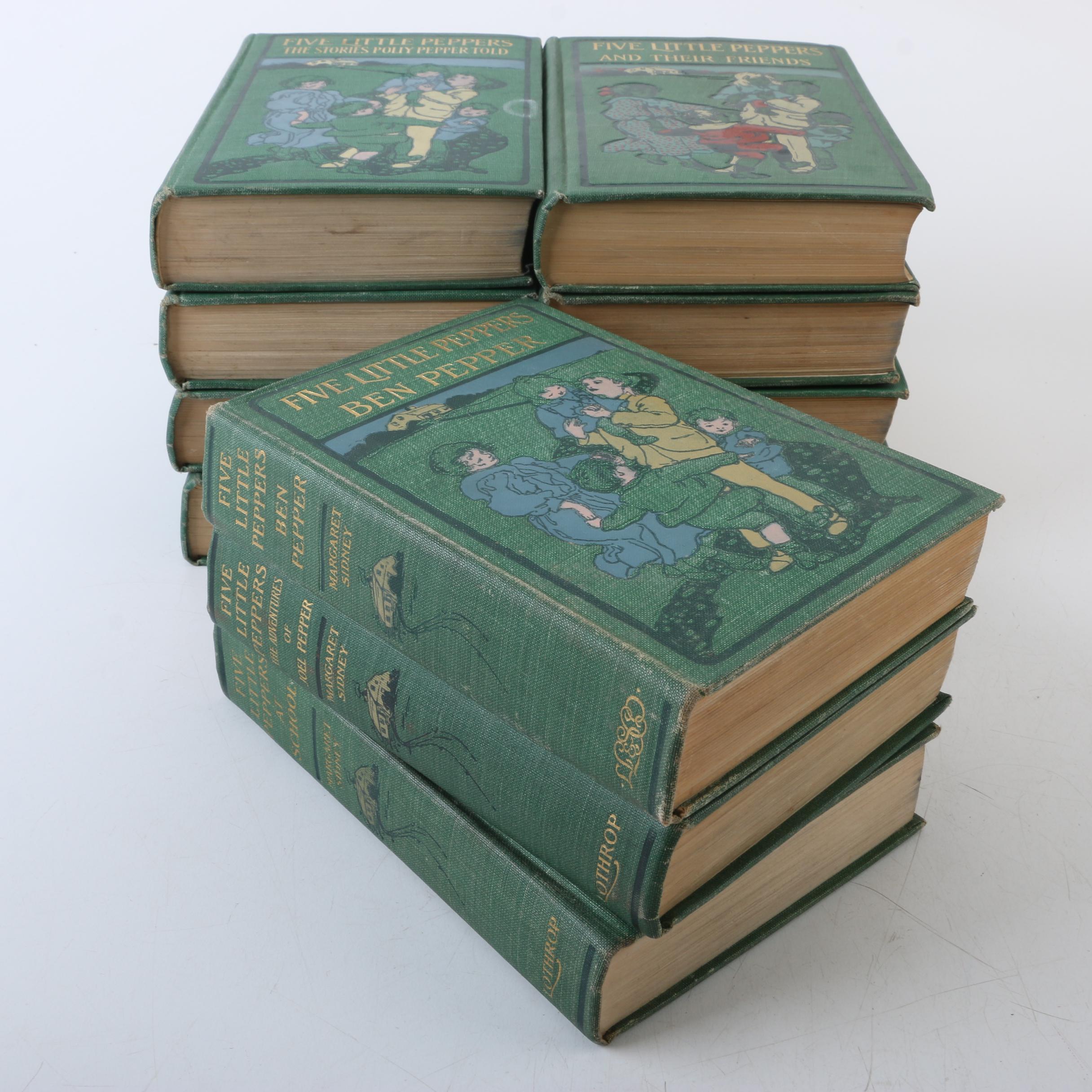 Eleven Antique Margaret Sidney "Five Little Peppers" Series Books