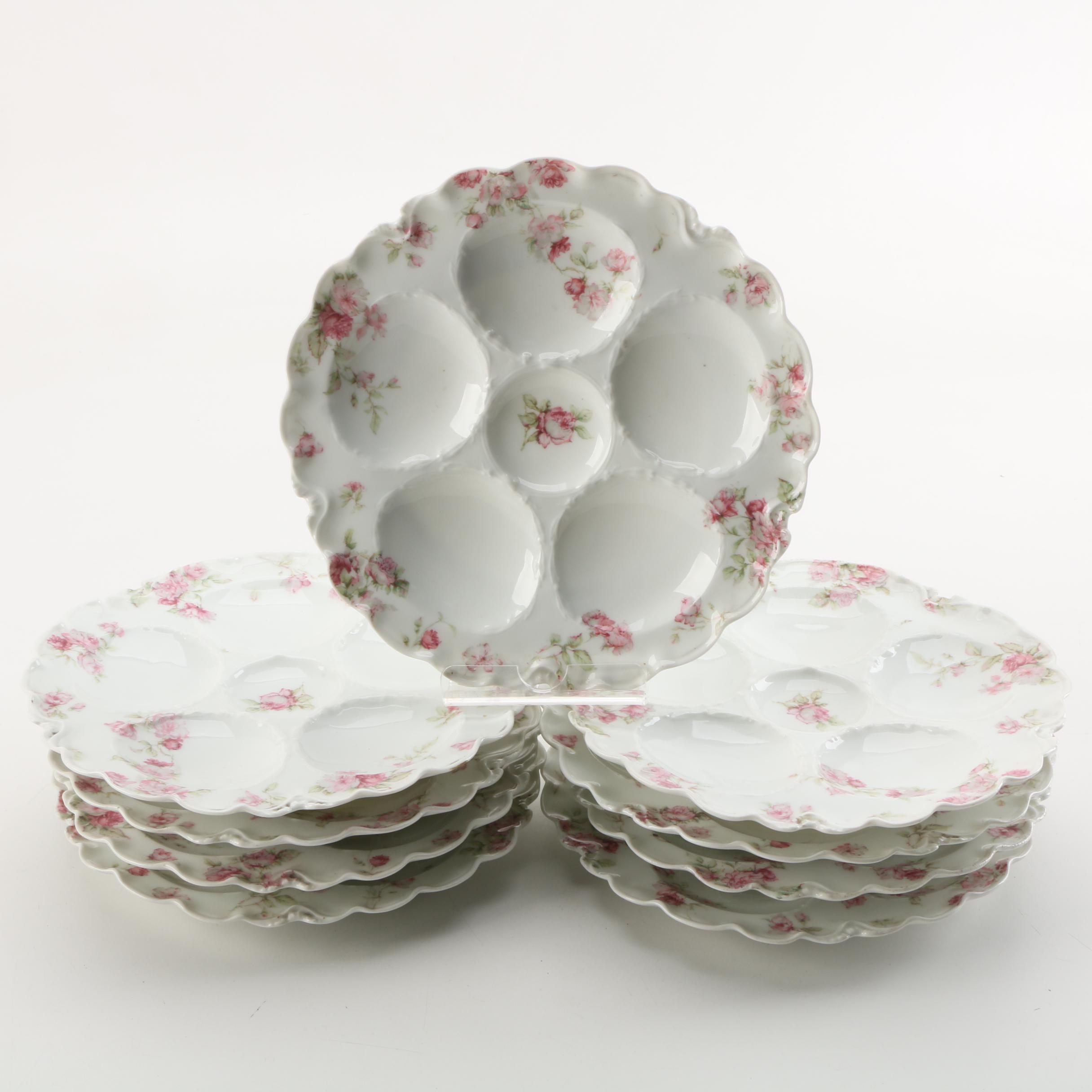 Haviland & Co. Limoges Porcelain Oyster Plates