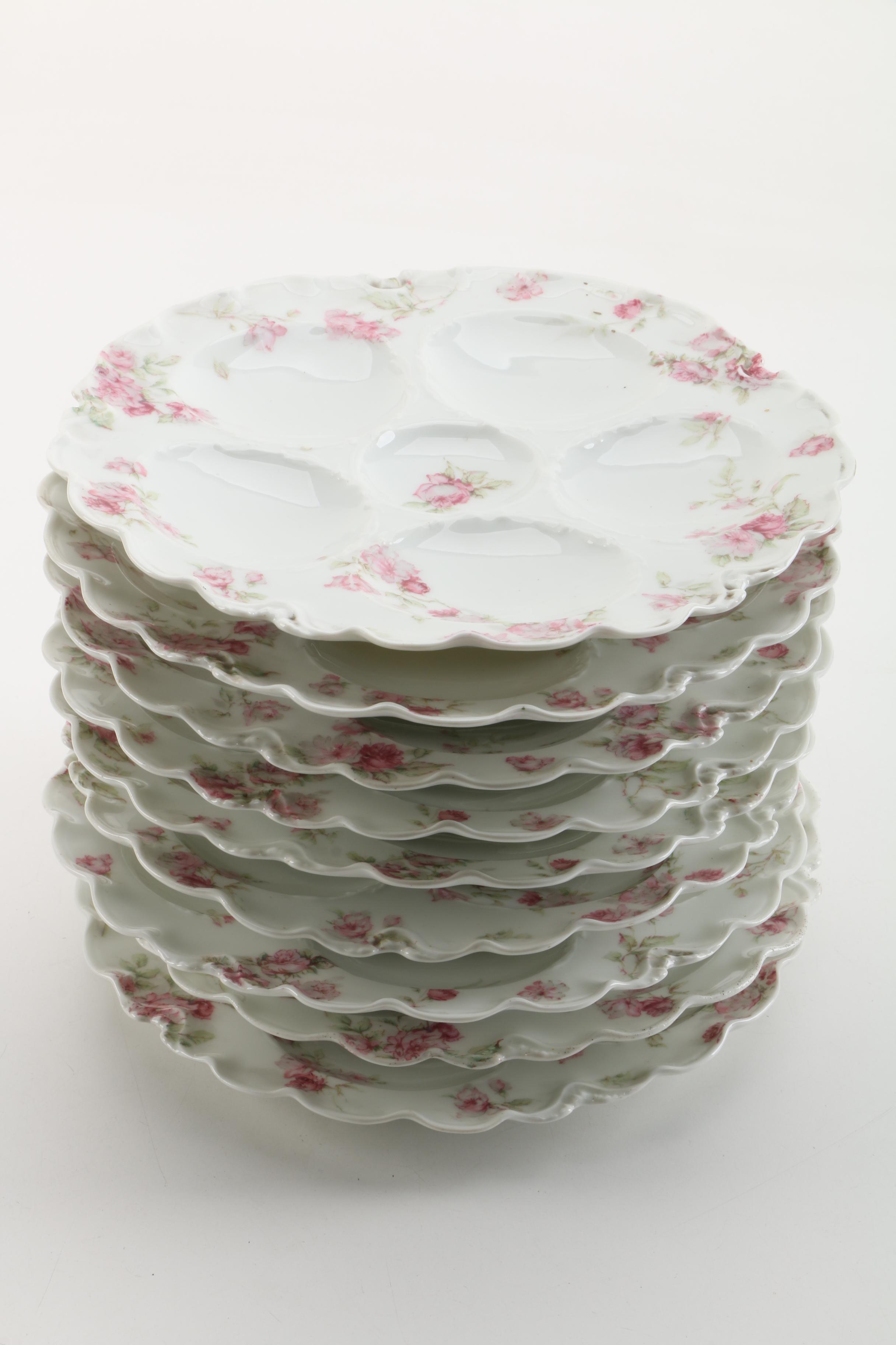 Haviland & Co. Limoges Porcelain Oyster Plates