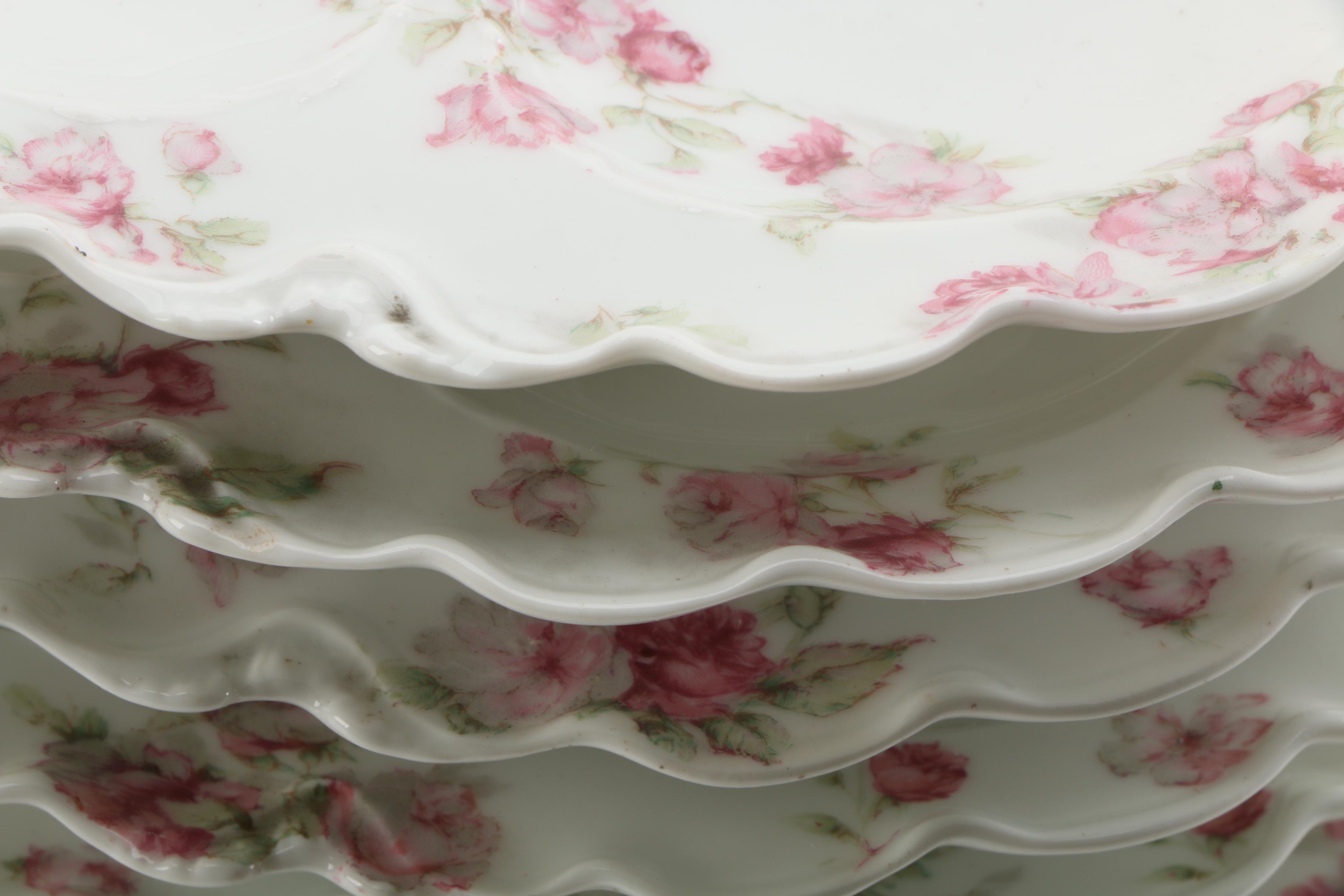 Haviland & Co. Limoges Porcelain Oyster Plates