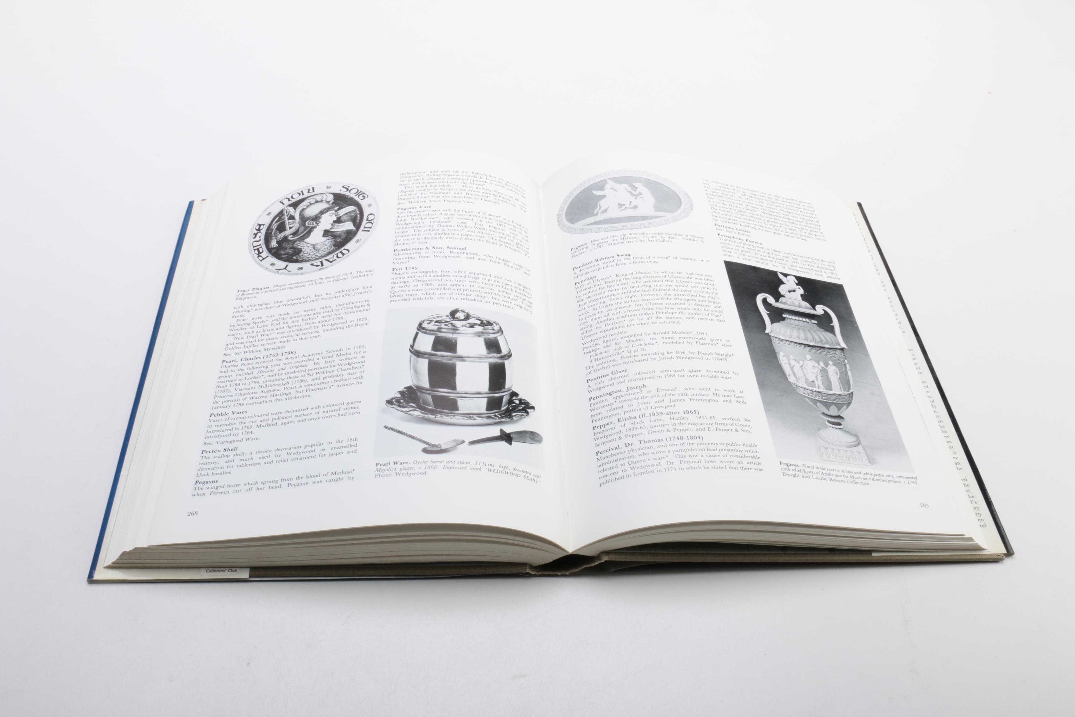 Wedgwood Jasperware Plates and "The Dictionary of Wedgwood" Book