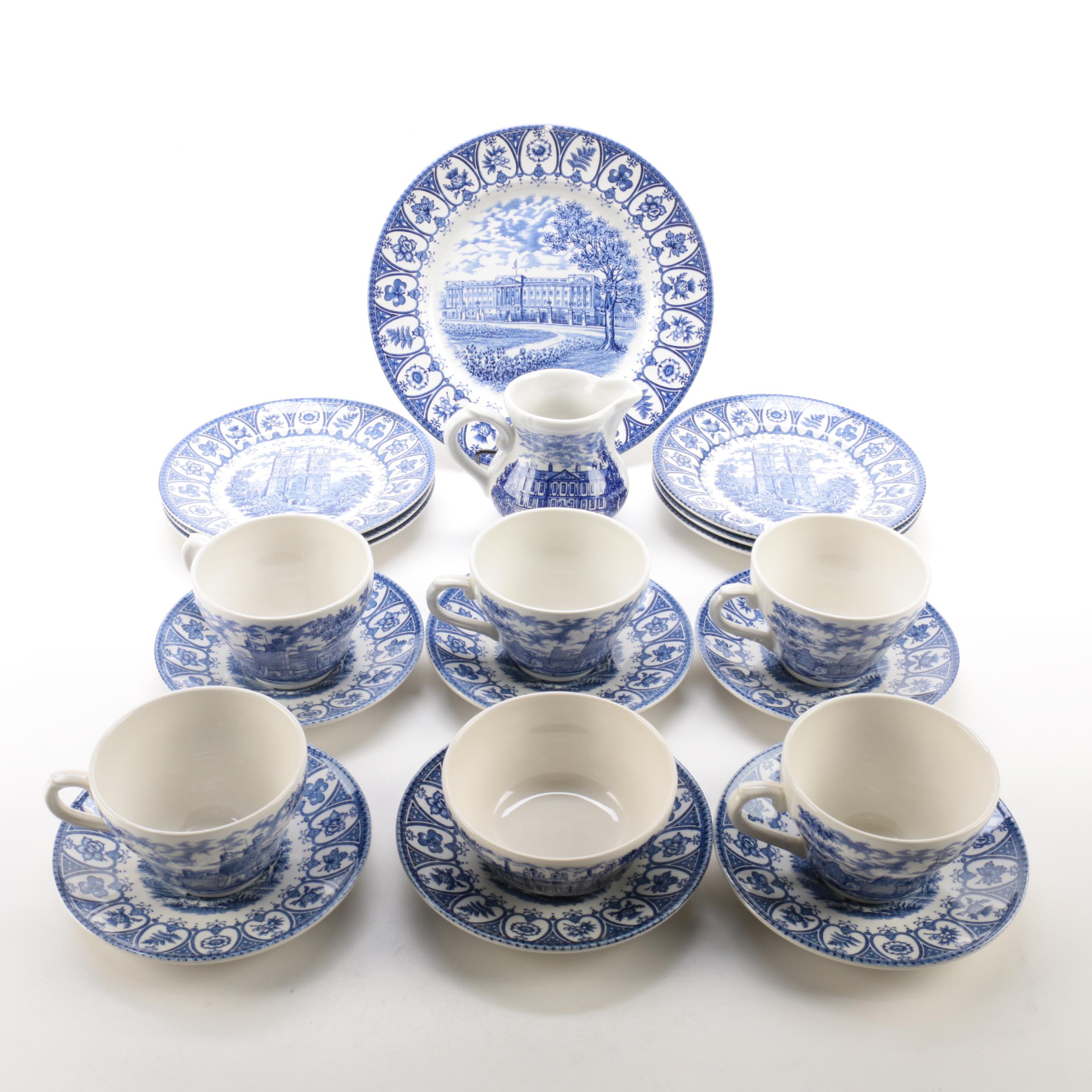 1977 Broadhurst "The Queen's Silver Jubilee" Ironstone Tableware