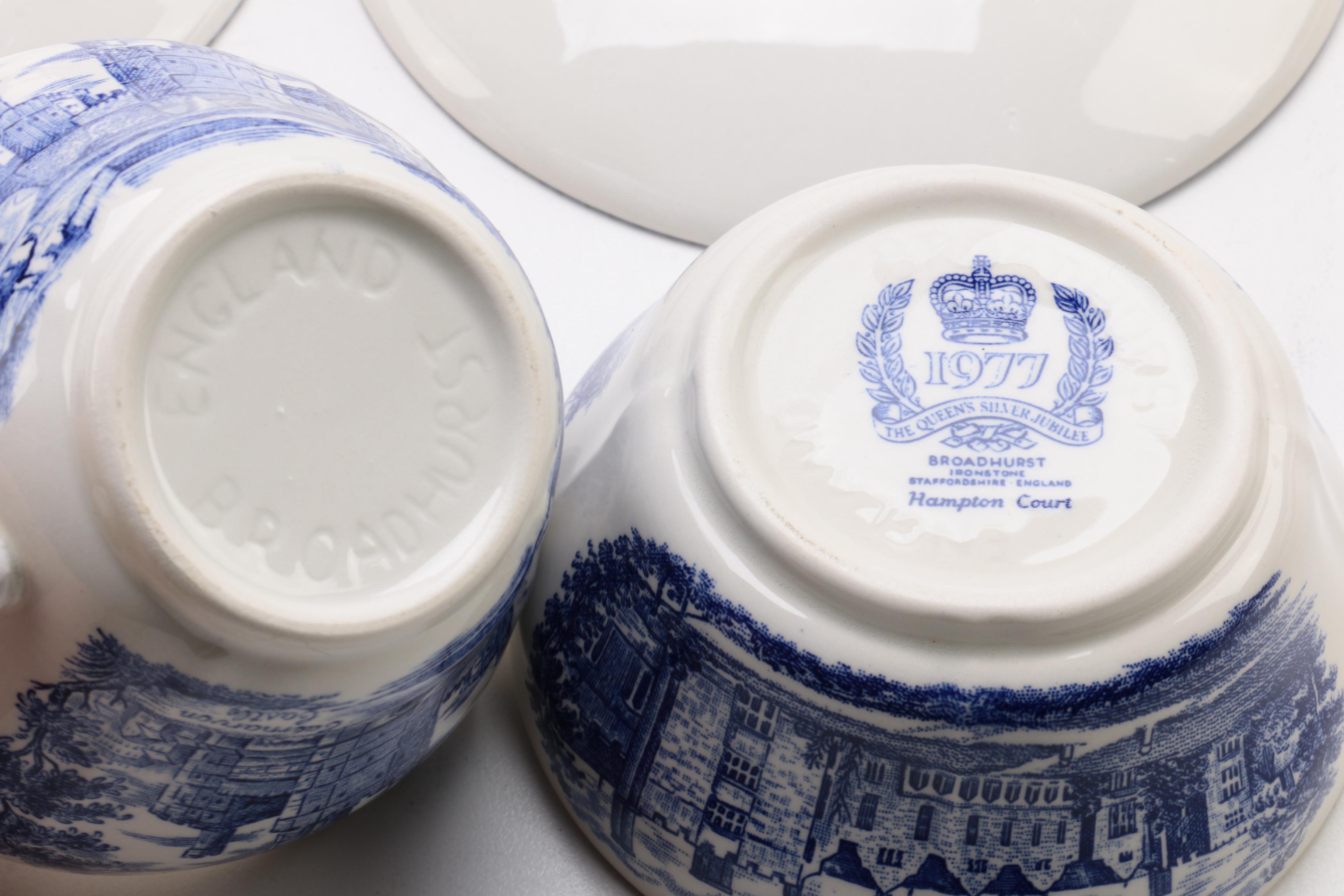 1977 Broadhurst "The Queen's Silver Jubilee" Ironstone Tableware