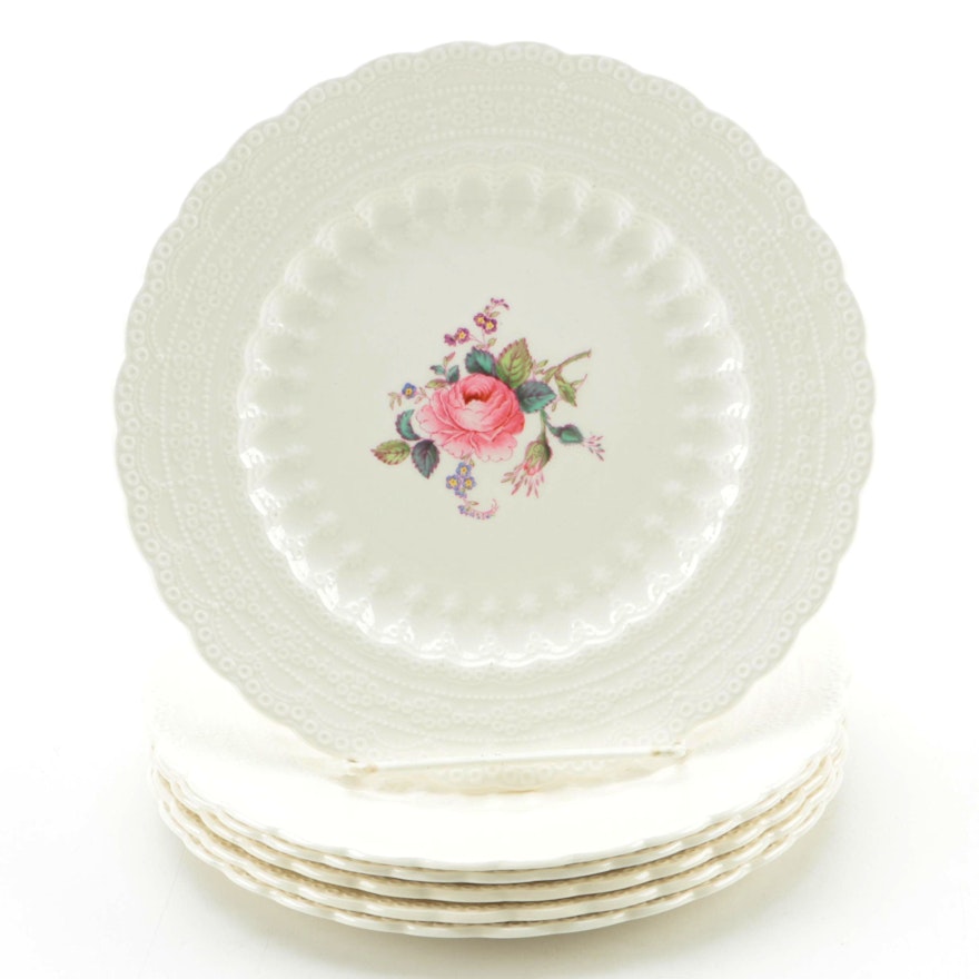 Vintage Spode "Billingsley Rose" Porcelain Salad Plates