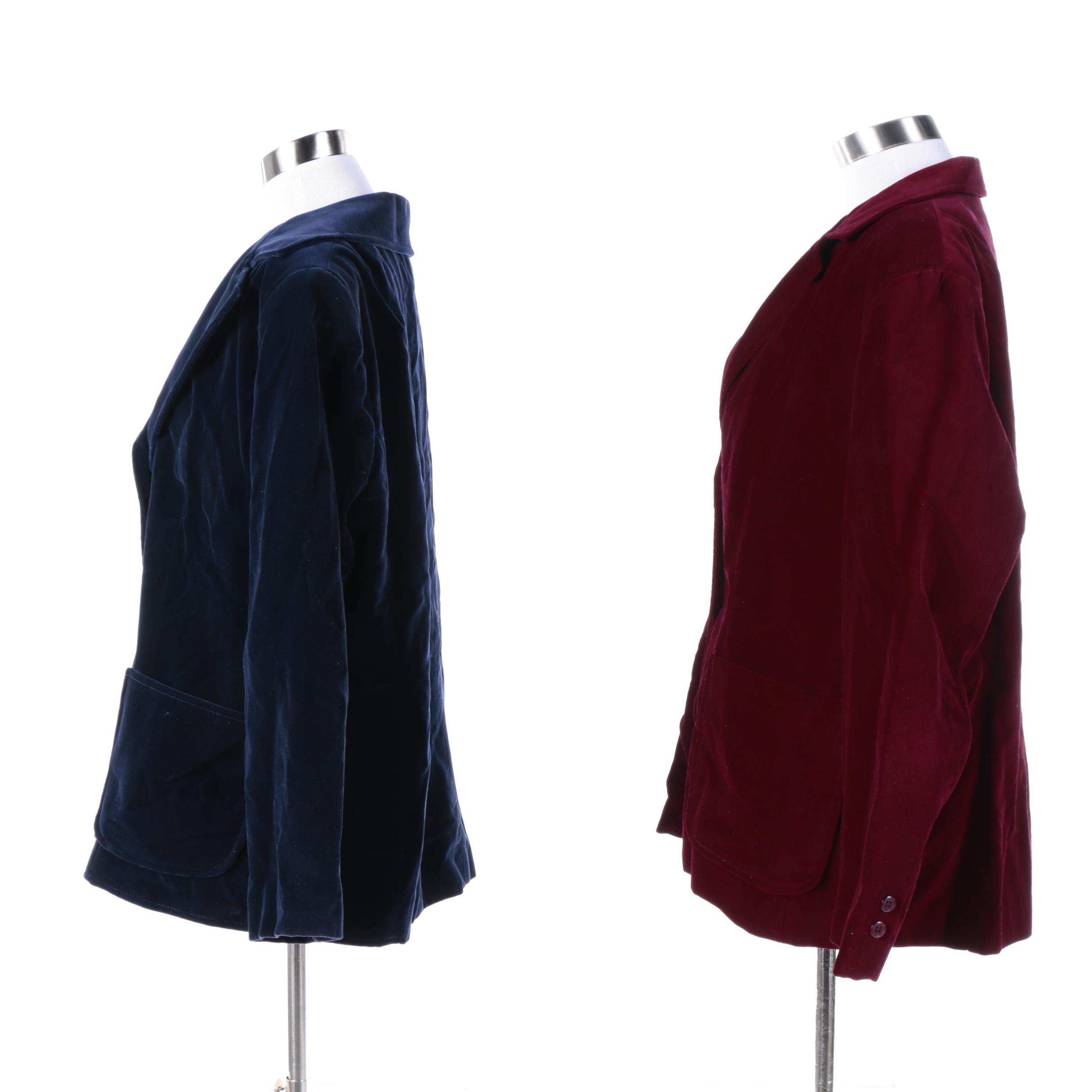 Women's Vintage Velvet Blazers Including Stephanie K by Koret of California