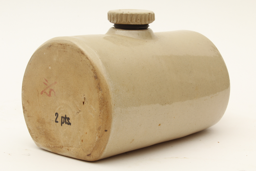 Vintage Stoneware Bed Warmer