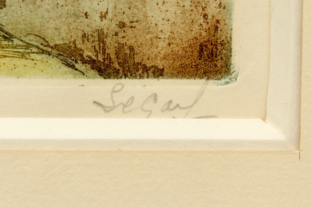 Lucien Veder "Le Garf" Hand-Colored Engraving "Barbizon- Atelier J.F. Millet"