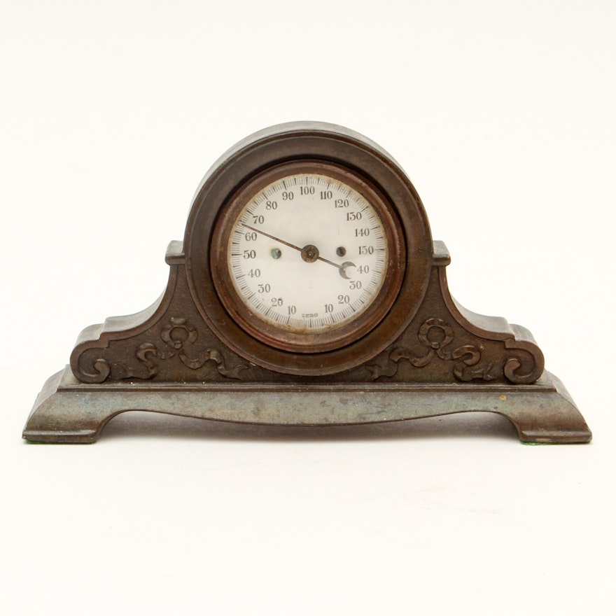 Wood Cased Mantel Thermometer