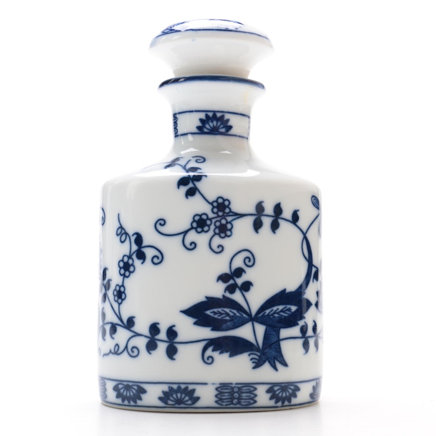 Vienna Woods Blue and White Porcelain Bottle