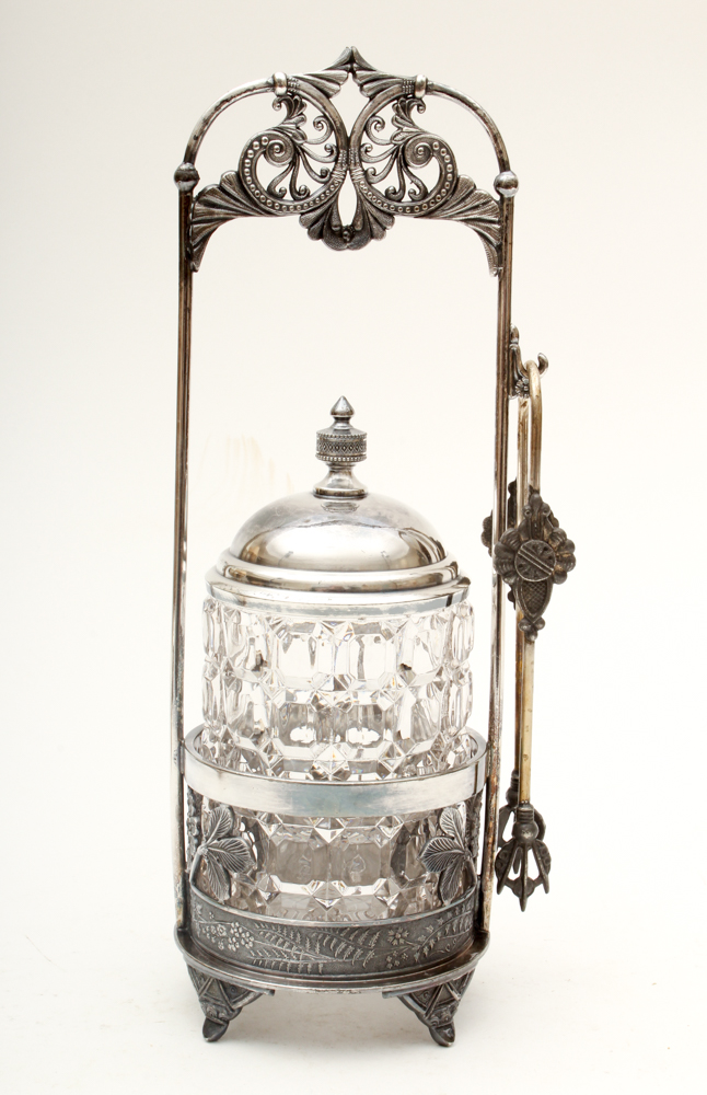 Pairpoint Mfg. Co. Silver Plate Pickle Caster