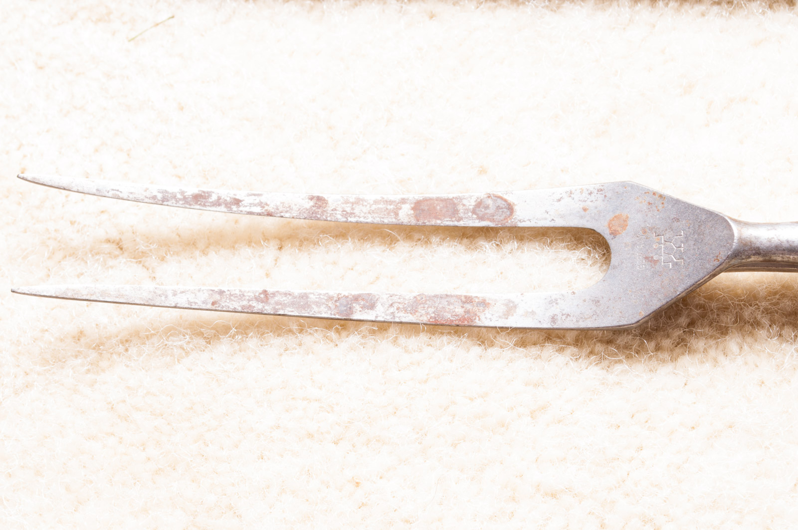 Vintage J. A. Henckels Twin Works Carving Set with Antler Handles