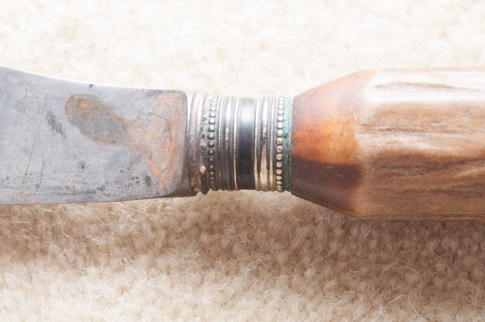 Vintage J. A. Henckels Twin Works Carving Set with Antler Handles