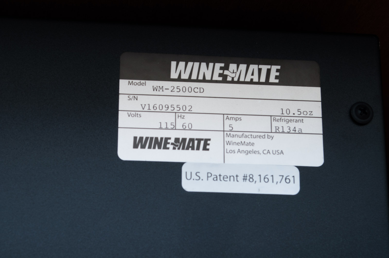 Wine-Mate Cooling System 2500CD with Tall Wood Wine Cooler Storage Unit