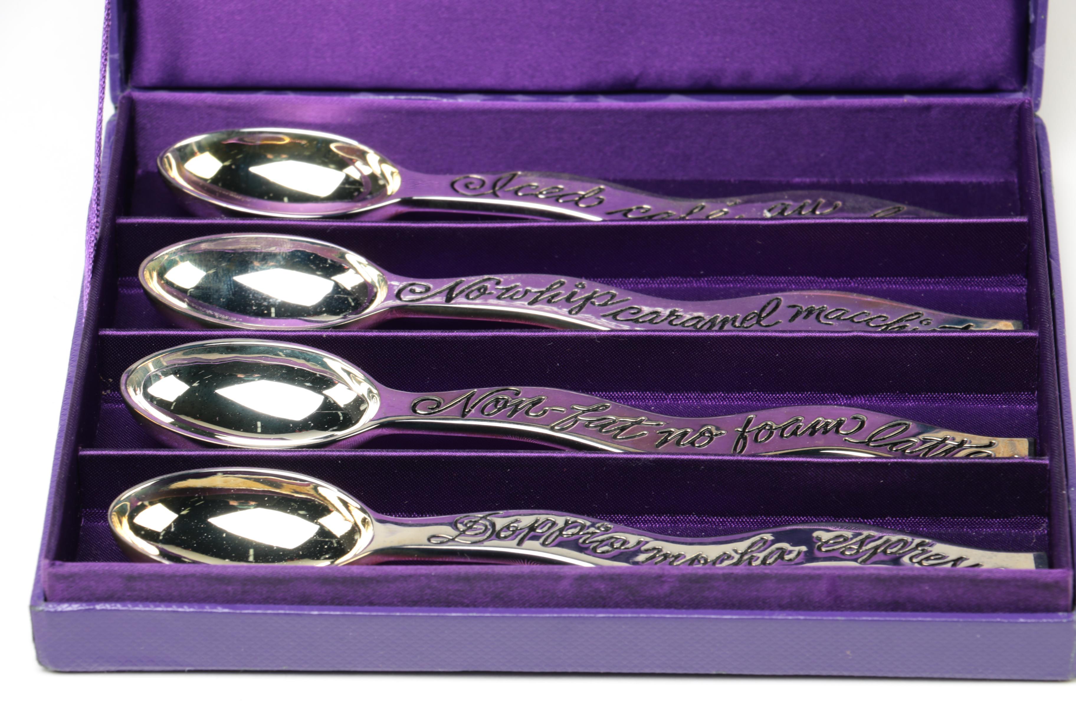 Neiman Marcus "Coffee Talk" Demitasse Spoons