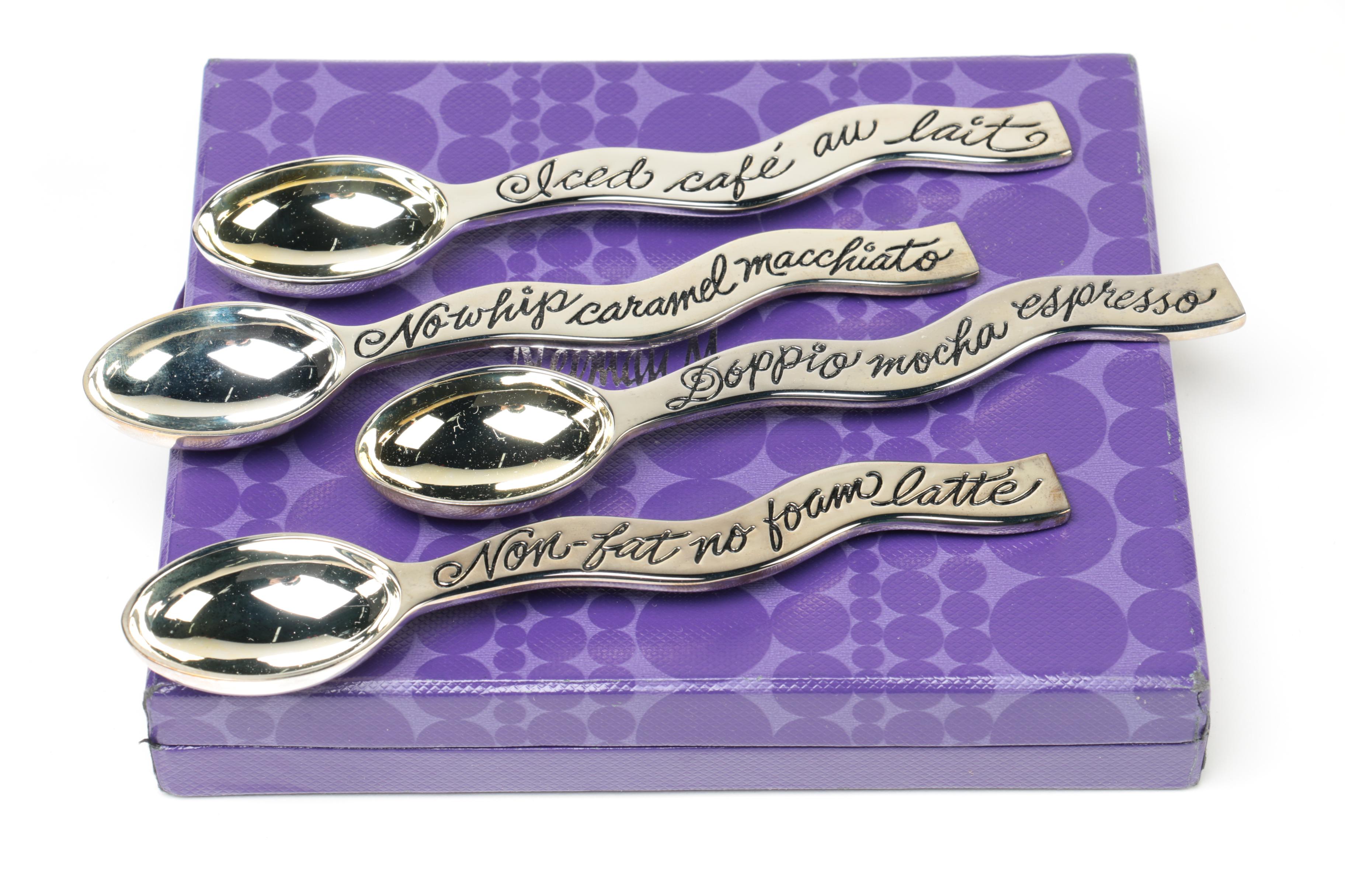 Neiman Marcus "Coffee Talk" Demitasse Spoons