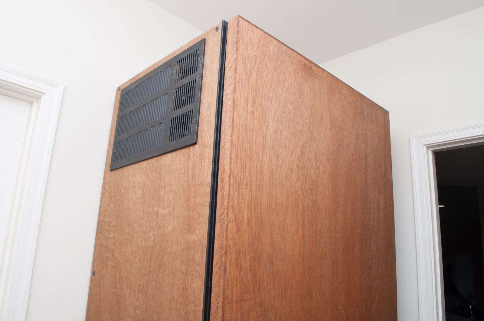 Wine-Mate Cooling System 2500CD with Tall Wood Wine Cooler Storage Unit