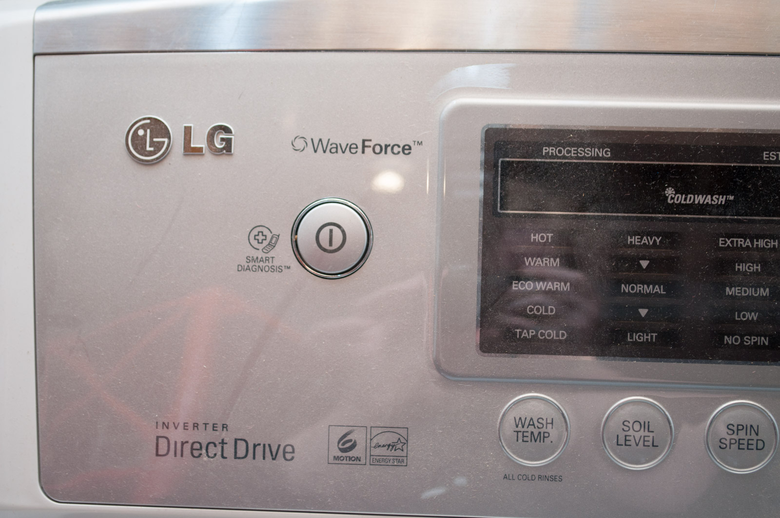 LG Waveforce Washer with Inverter Direct Drive Motor