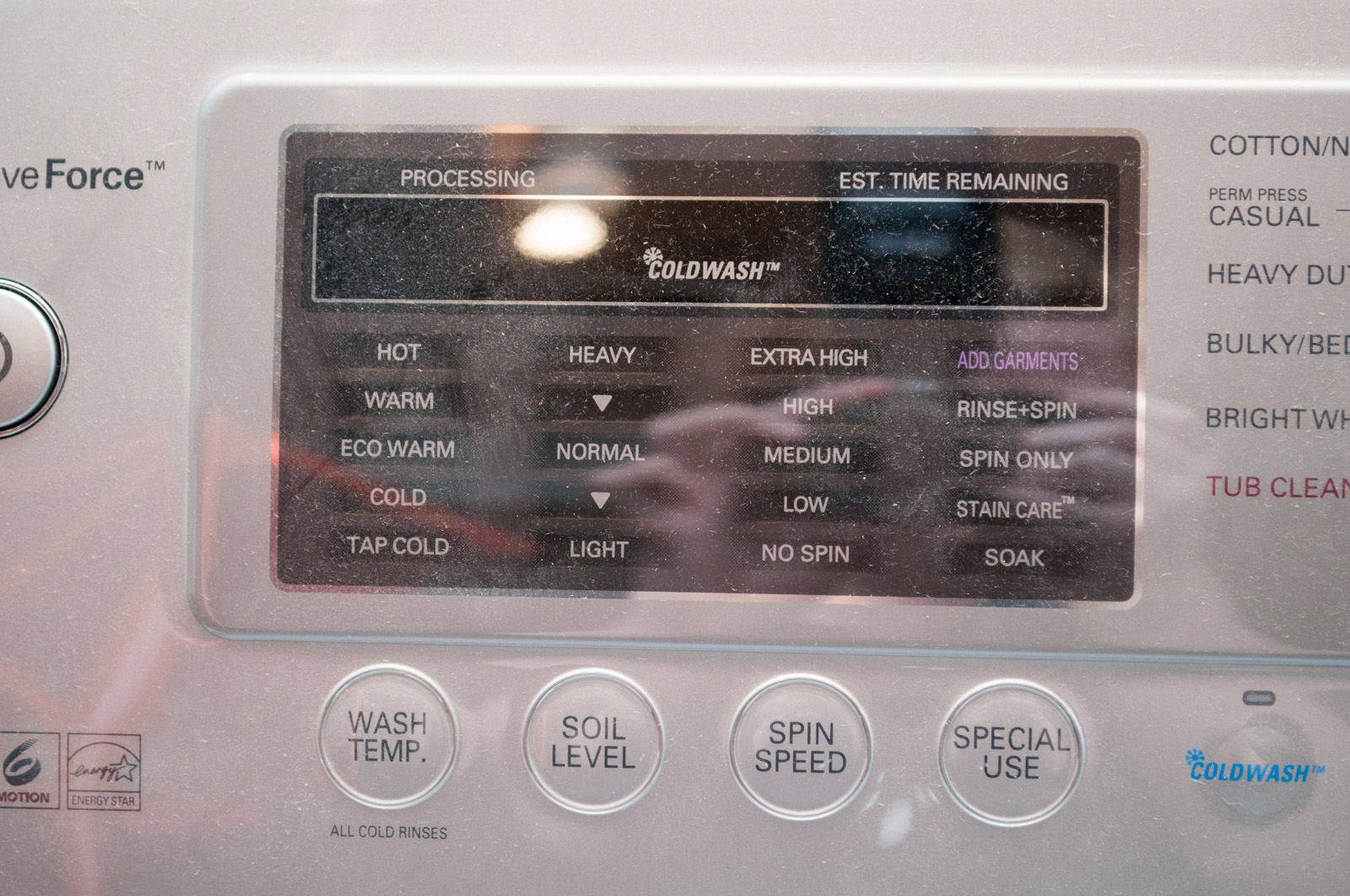 LG Waveforce Washer with Inverter Direct Drive Motor