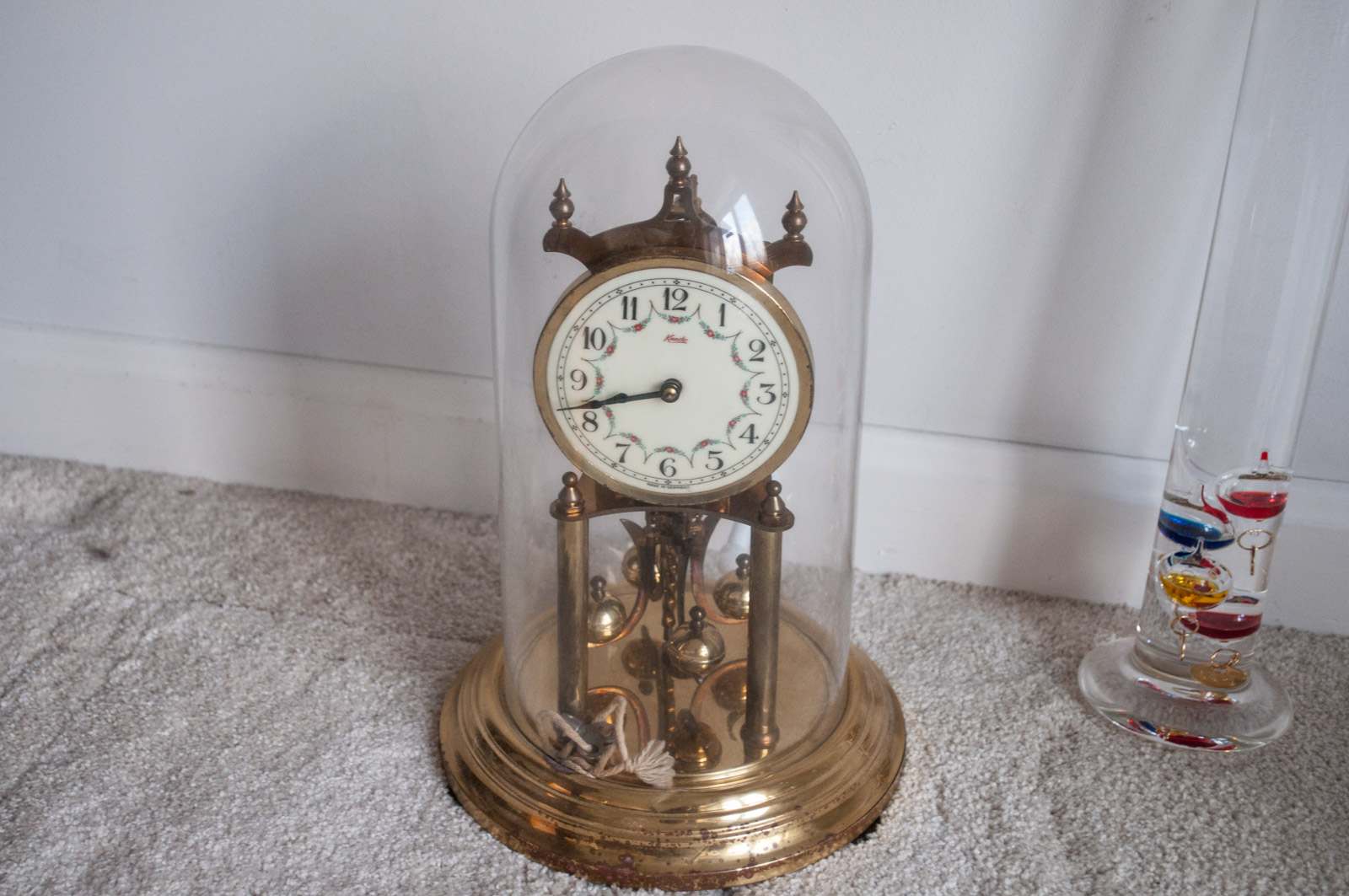 Skeleton Clocks and Barometers with Crystal Prism and Radiometer