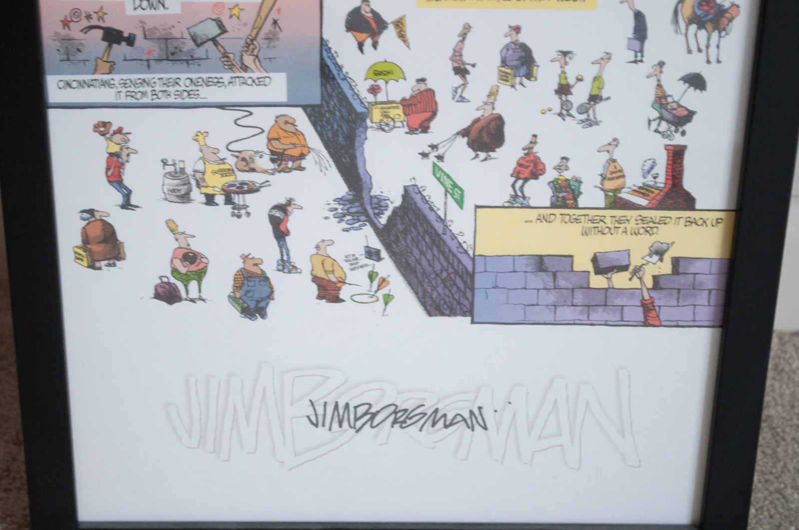 Jim Borgman "East/West" Cincinnati Comic Print
