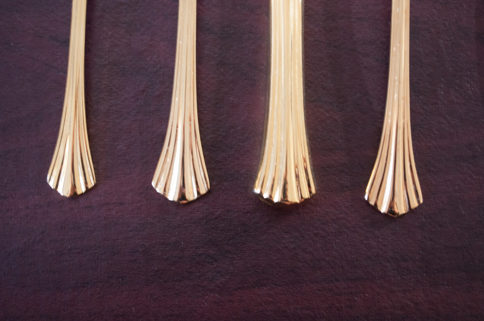Towle Gold Plated "Classic Plume" Flatware