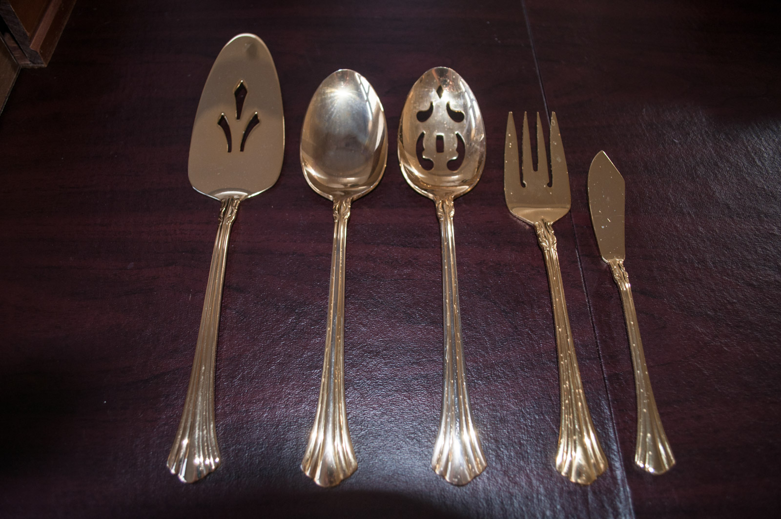 Towle Gold Plated "Classic Plume" Flatware