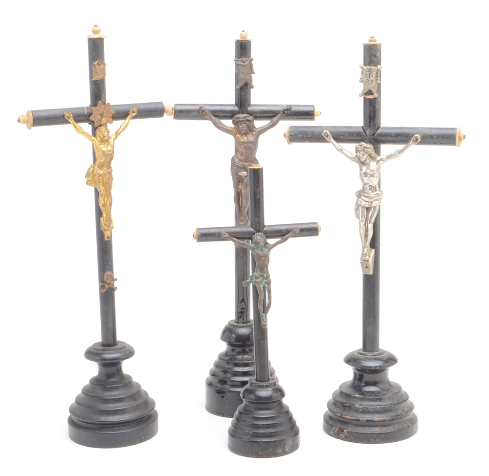 Ten Vintage Christian Religious Crucifixes