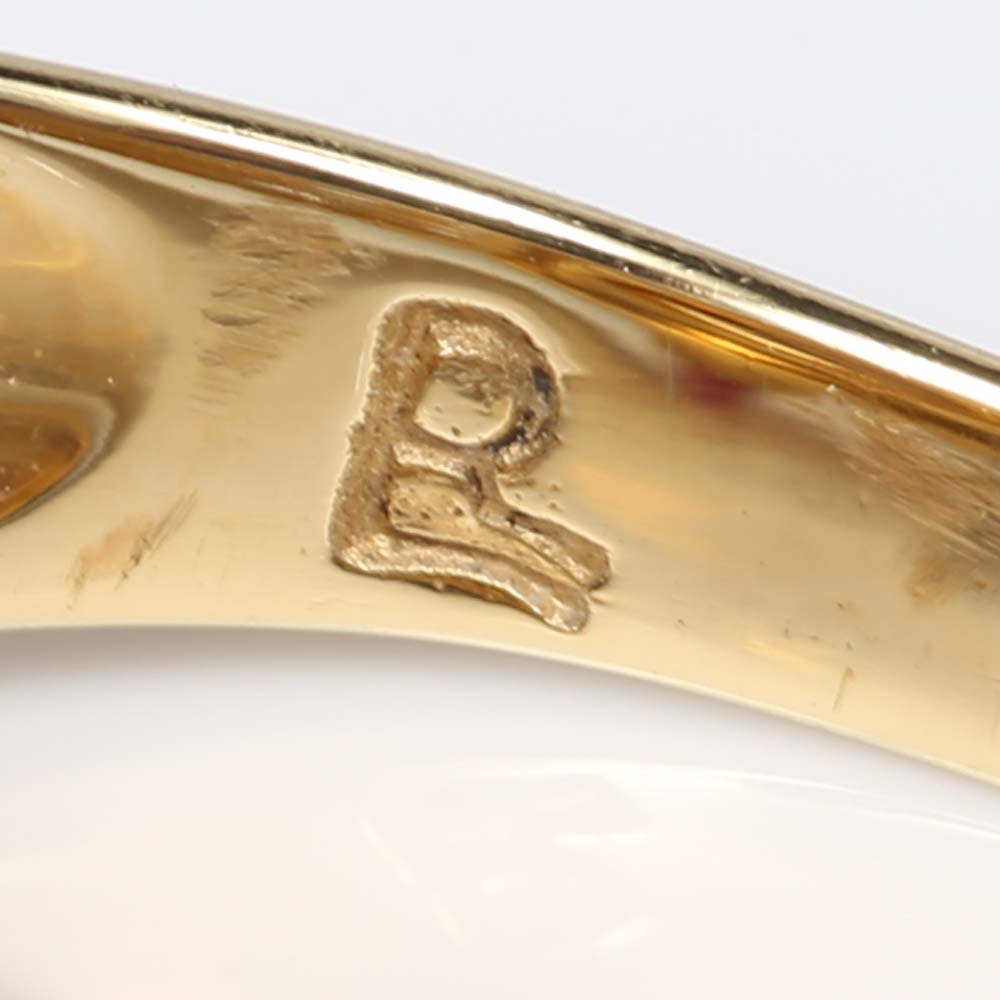 14K Yellow Gold Citrine, Topaz and Ruby Ring